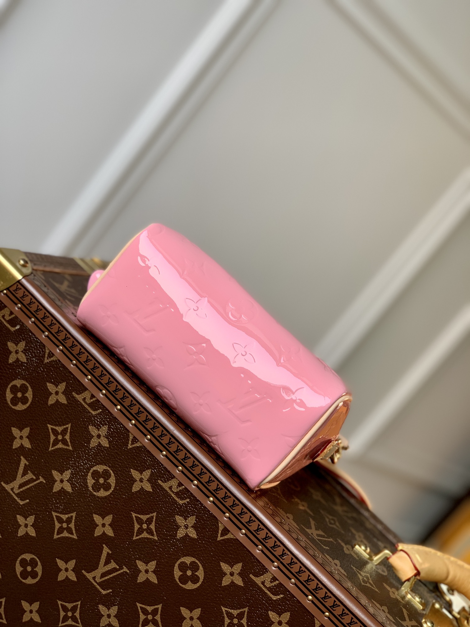 Bagsaaa L0vis Vvtt0n Nano Speedy Mochi Pink - 16 x 10 x 7.5 cm