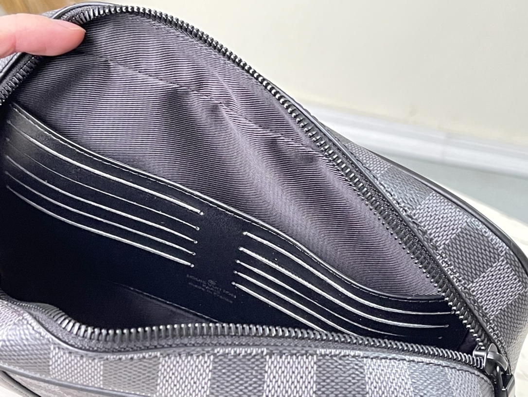 Bagsaaa L0vis Vvtt0n Pochette Kasai Damier - 25 x 15.5 x 6.5 cm