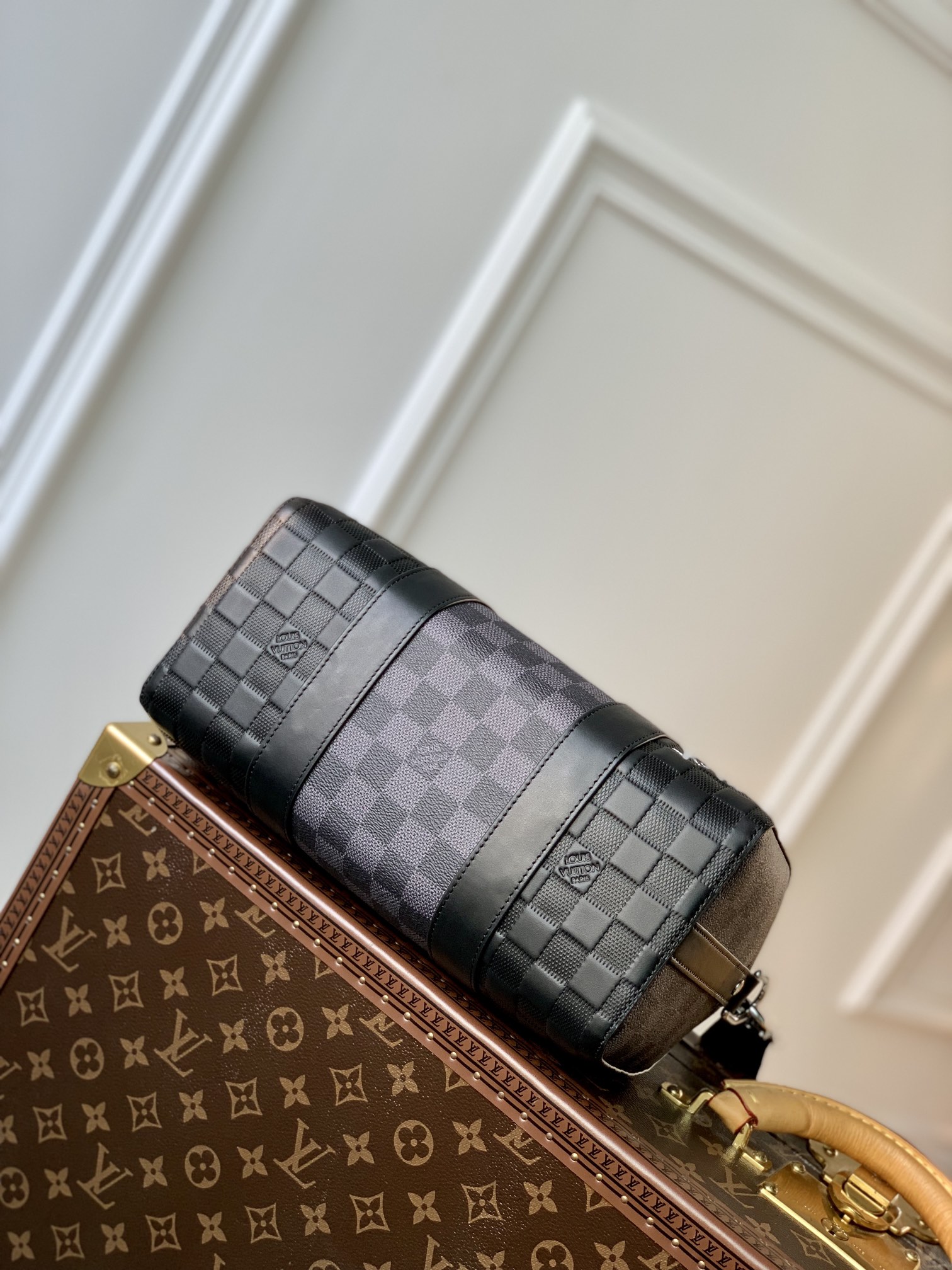 Bagsaaa L0vis Vvtt0n City Keepall Damier Graphite - 27 x 17 x 13cm