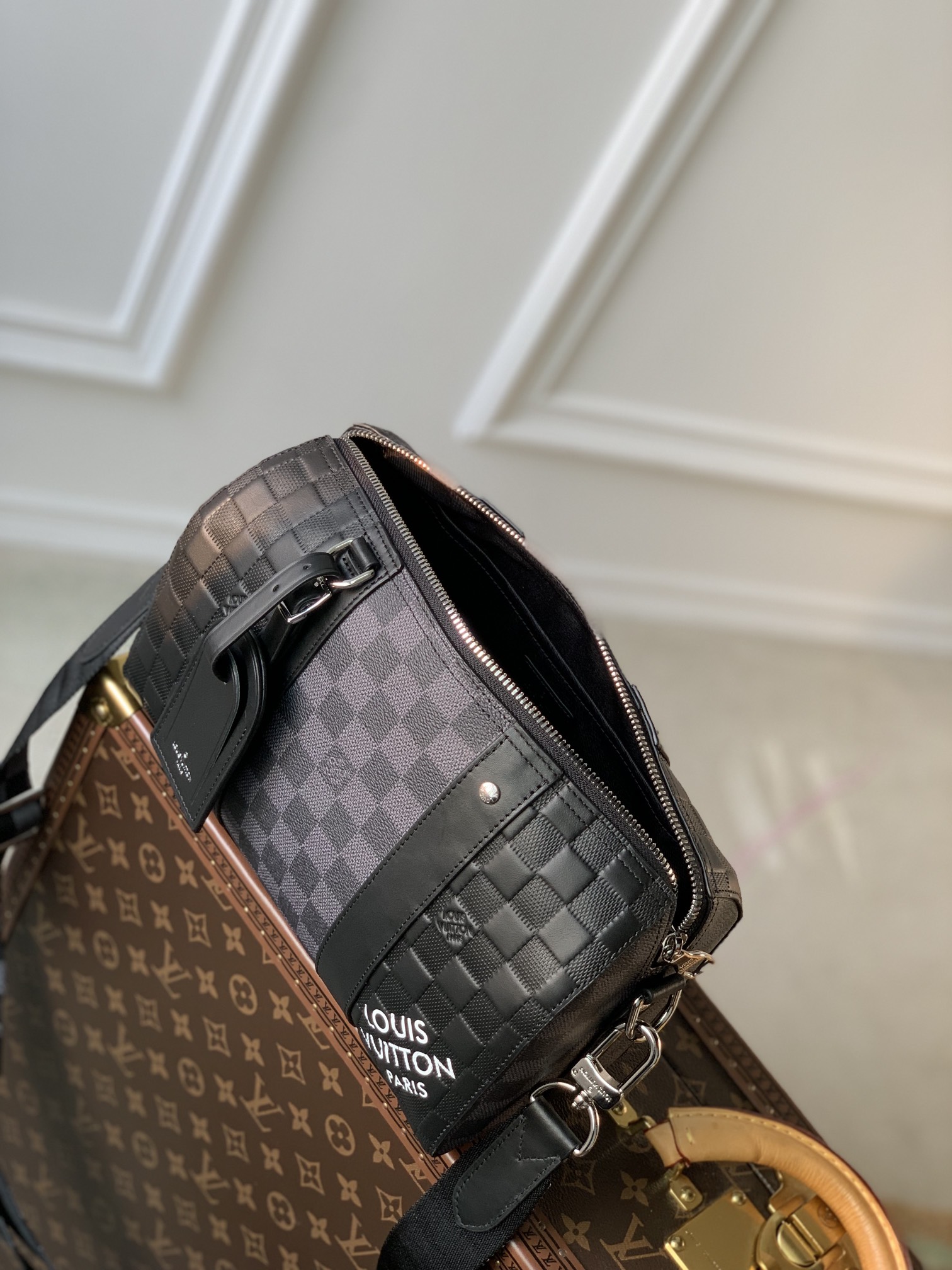 Bagsaaa L0vis Vvtt0n City Keepall Damier Graphite - 27 x 17 x 13cm
