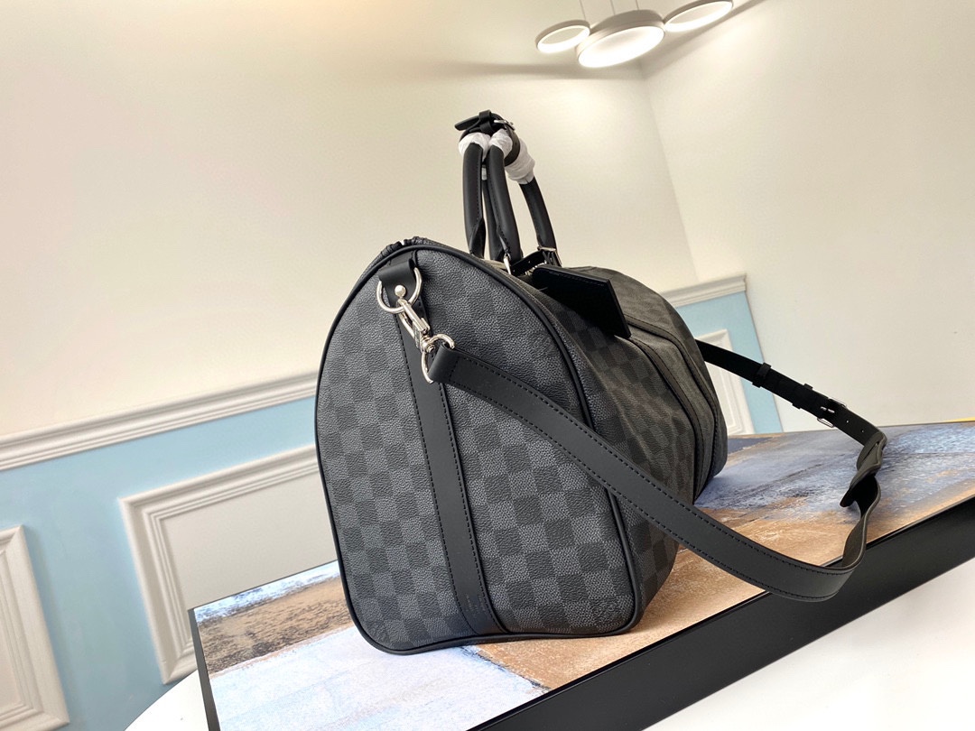 Bagsaaa L0vis Vvtt0n Keepall 45 Damier Graphite - N41418 - 45.0 x 27.0 x 20.0 cm