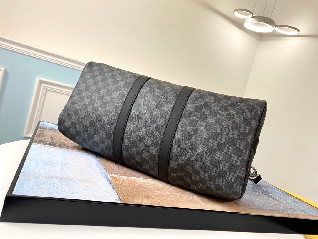 Bagsaaa L0vis Vvtt0n Keepall 45 Damier Graphite - N41418 - 45.0 x 27.0 x 20.0 cm
