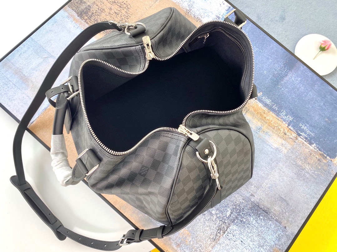 Bagsaaa L0vis Vvtt0n Keepall 45 Damier Graphite - N41418 - 45.0 x 27.0 x 20.0 cm