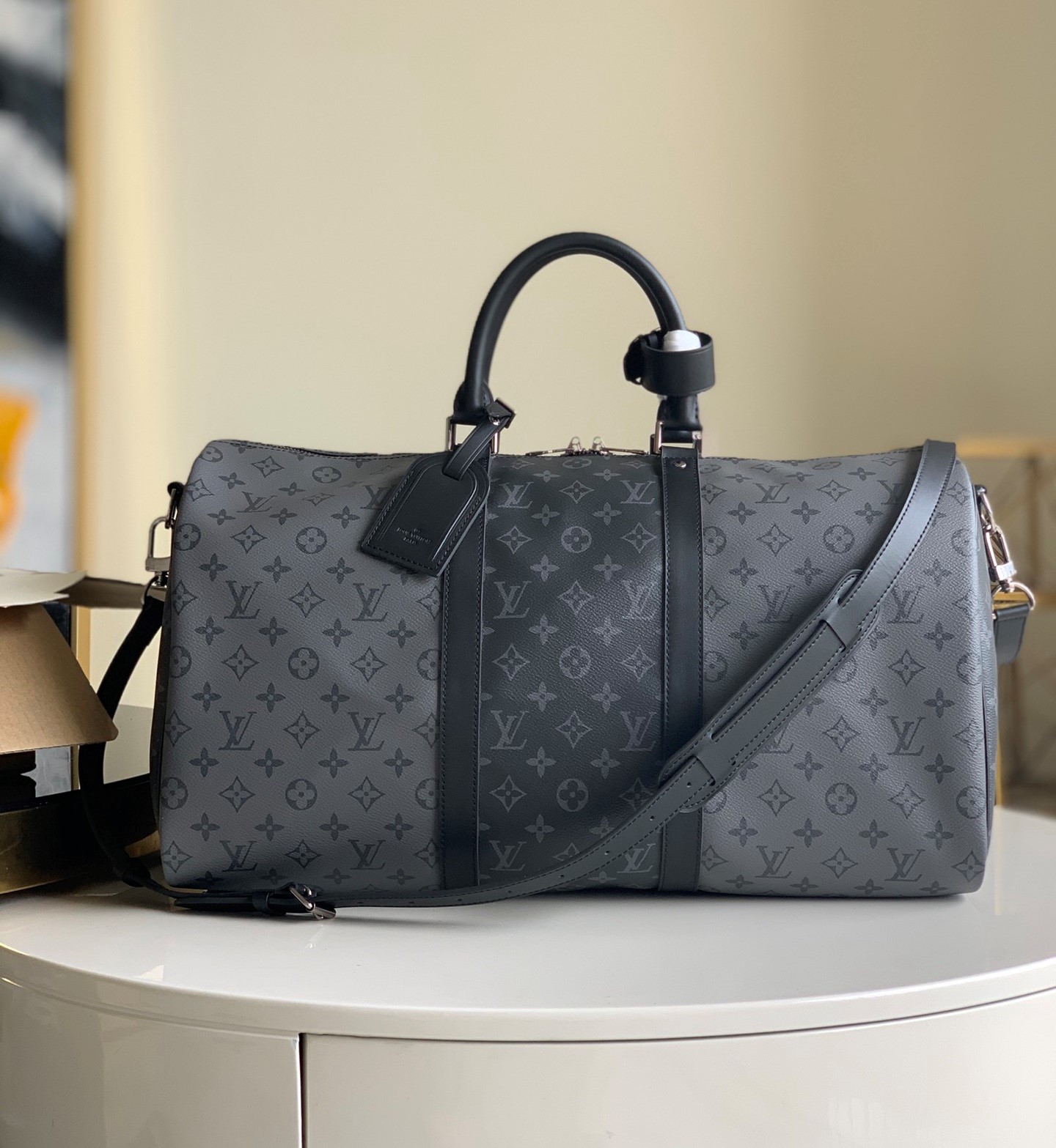Bagsaaa L0vis Vvtt0n Keepall Bandoulière 50 Monogram Eclipse Reverse - 50.0 x 29.0 x 23.0 cm
