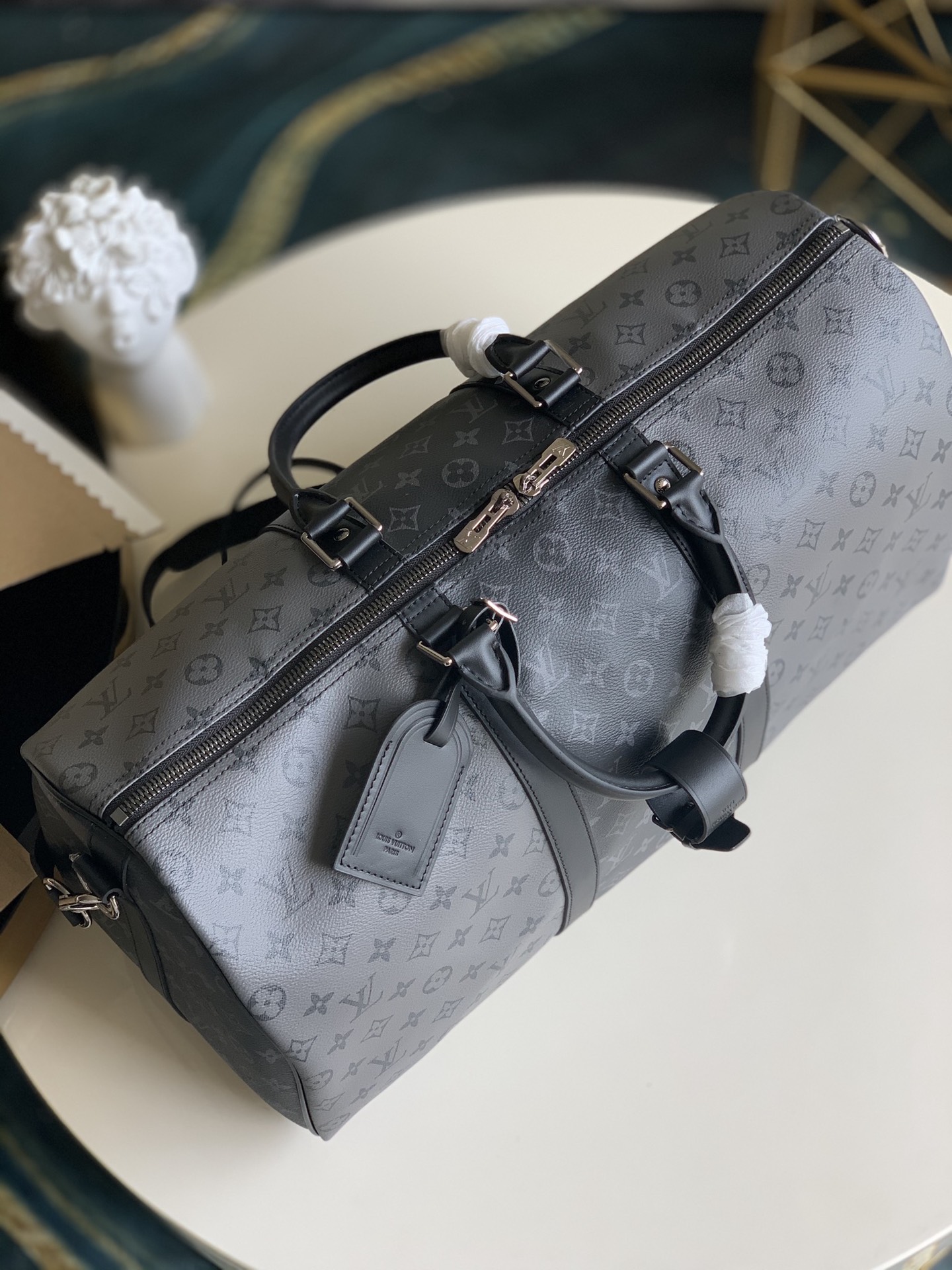 Bagsaaa L0vis Vvtt0n Keepall Bandoulière 50 Monogram Eclipse Reverse - 50.0 x 29.0 x 23.0 cm