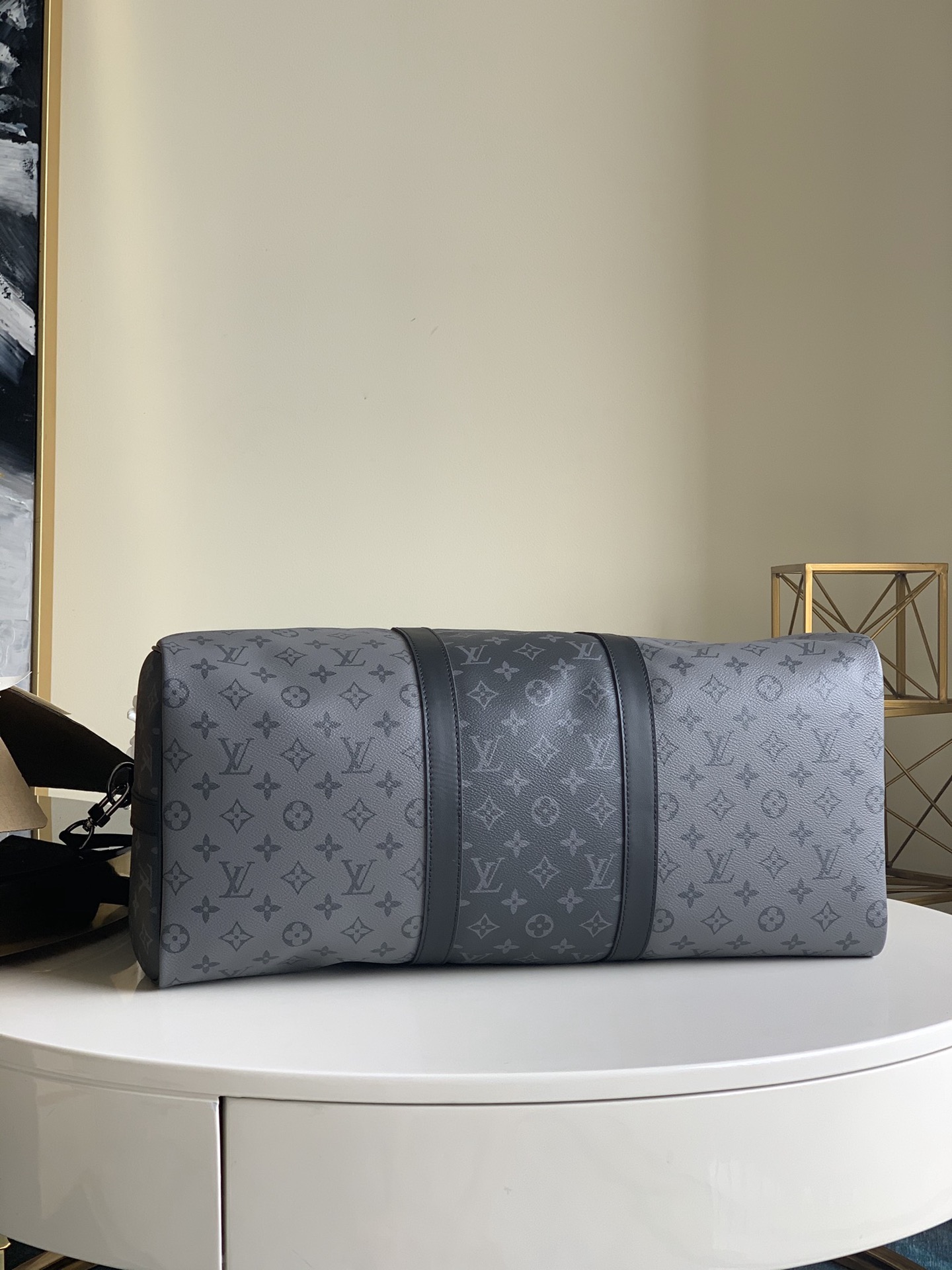 Bagsaaa L0vis Vvtt0n Keepall Bandoulière 50 Monogram Eclipse Reverse - 50.0 x 29.0 x 23.0 cm