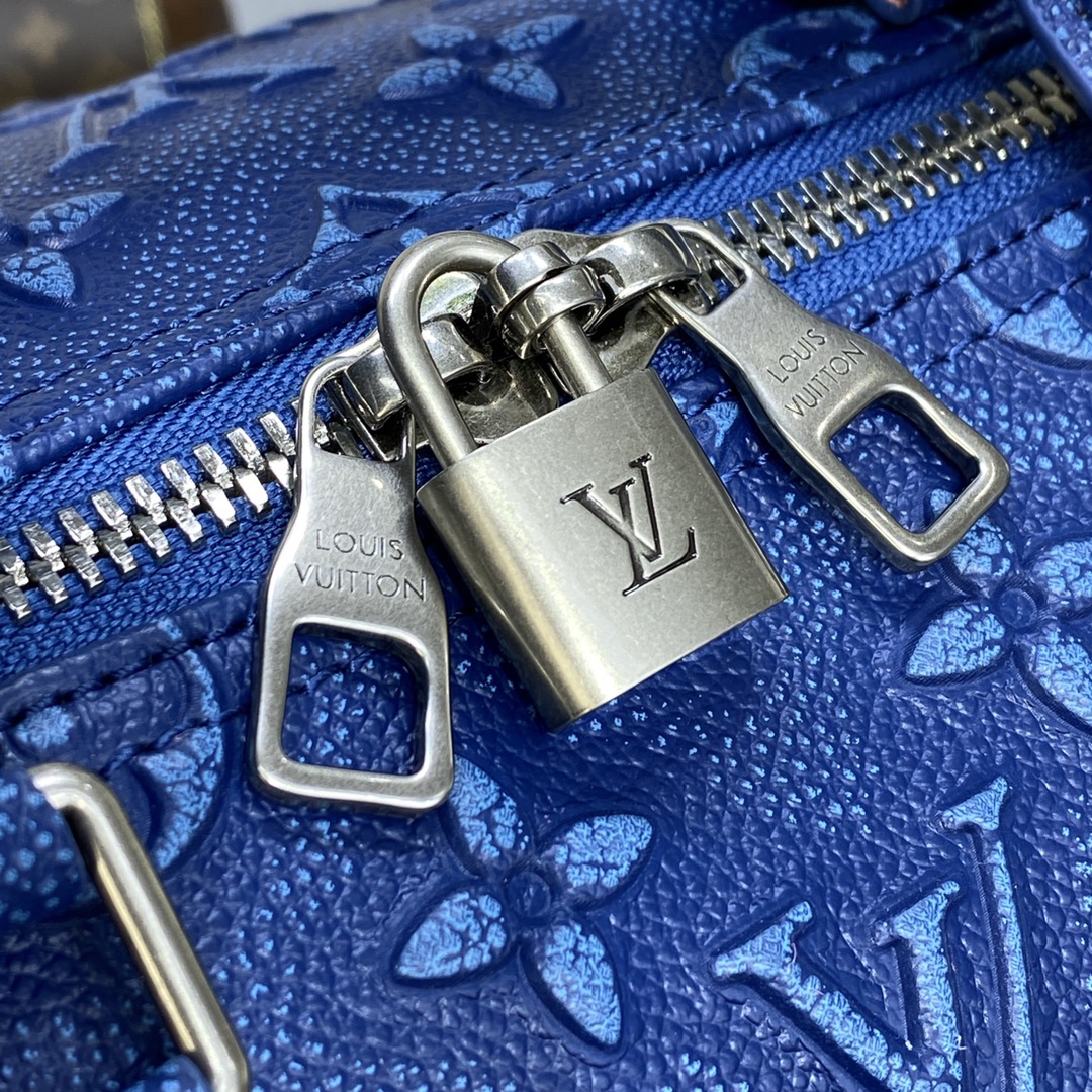 Bagsaaa L0vis Vvtt0n Keepall Bandouliere Bag 50 Denim Blue - 50 x 29 x 23 cm