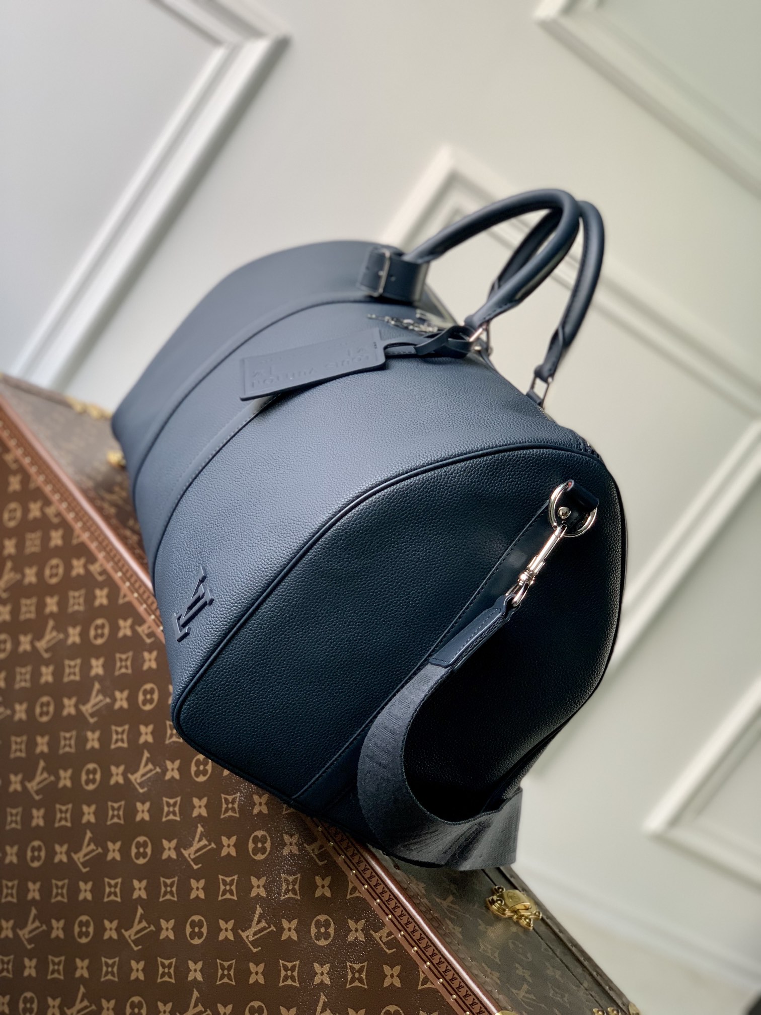 Bagsaaa L0vis Vvtt0n Keepall Bandoulière 50 Aerogram Dark Blue - 50 x 29 x 23 cm