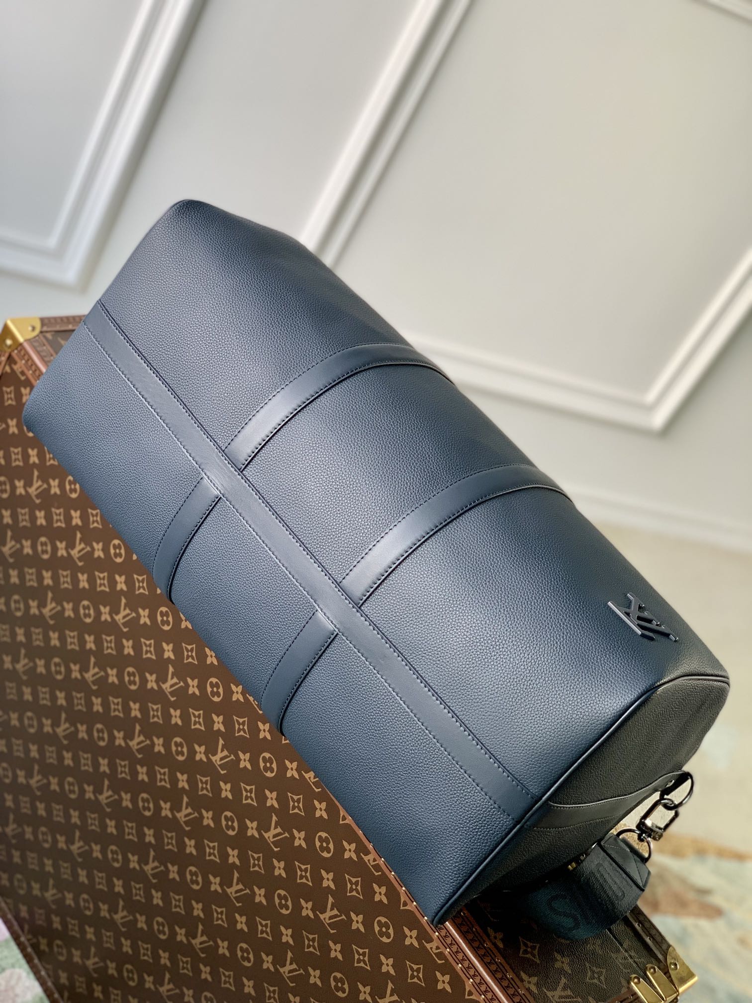Bagsaaa L0vis Vvtt0n Keepall Bandoulière 50 Aerogram Dark Blue - 50 x 29 x 23 cm