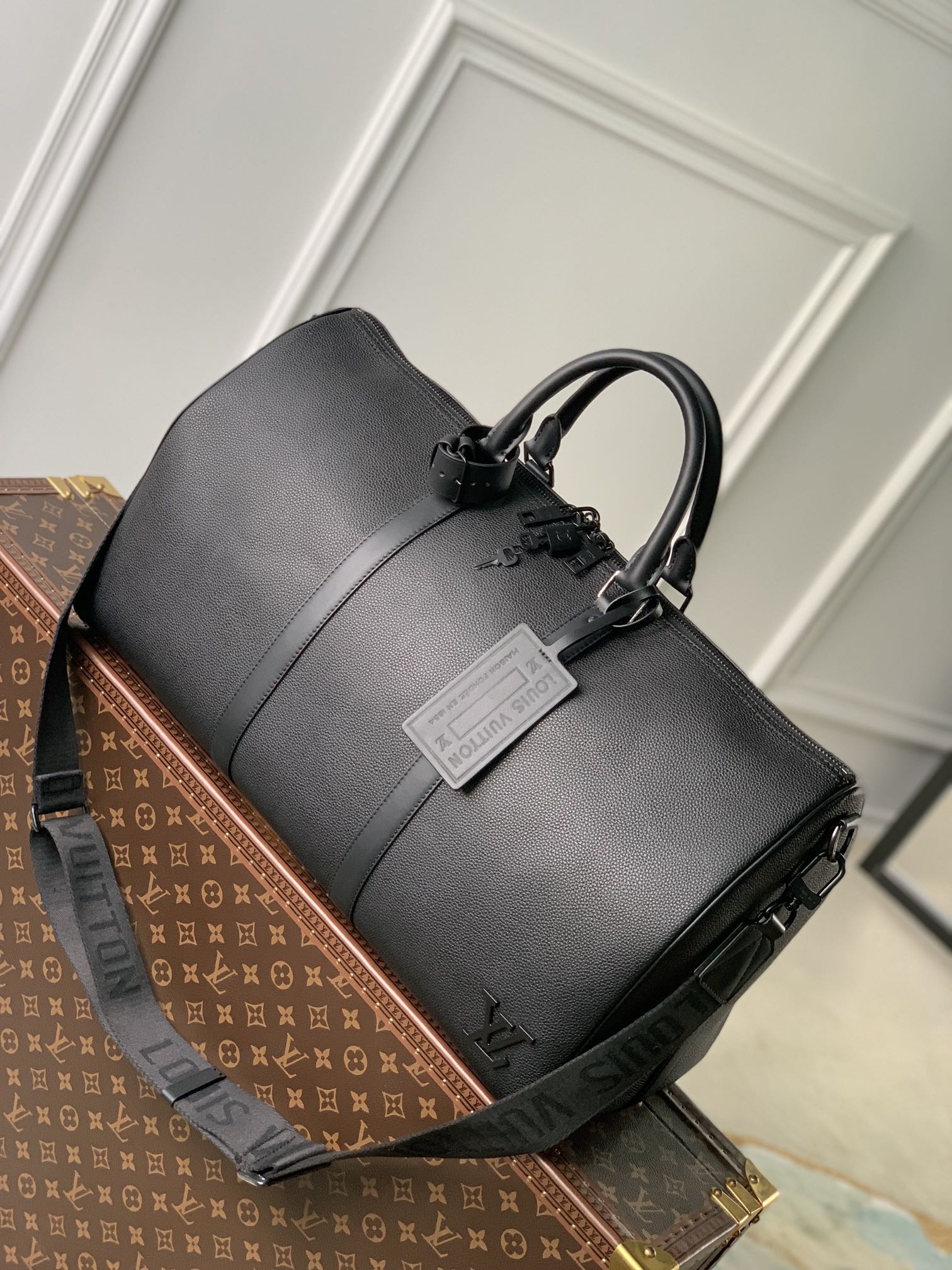 Bagsaaa L0vis Vvtt0n Keepall Bandoulière 50 Aerogram Blue - 50 x 29 x 23 cm