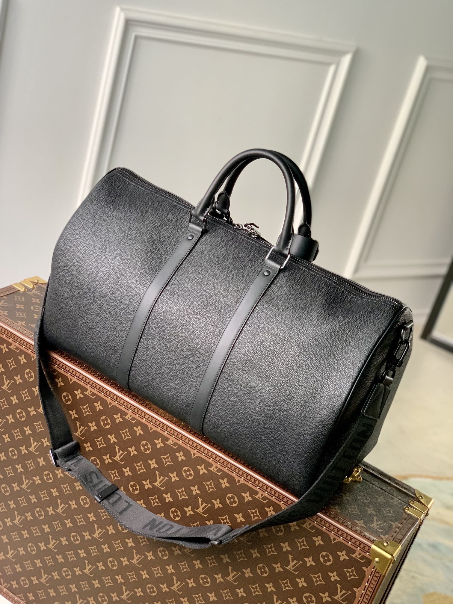 Bagsaaa L0vis Vvtt0n Keepall Bandoulière 50 Aerogram Blue - 50 x 29 x 23 cm