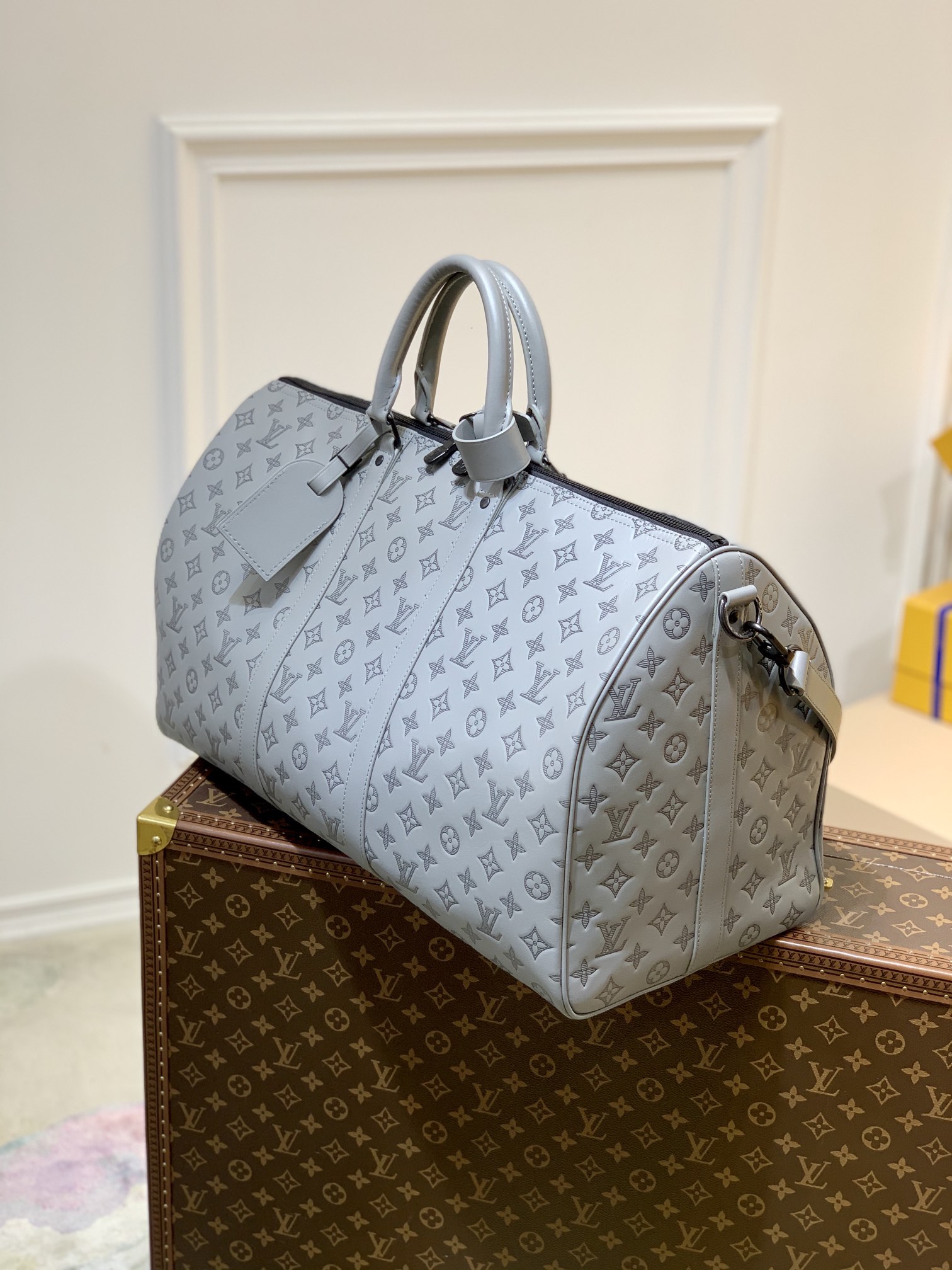 Bagsaaa L0vis Vvtt0n Keepall Monogram Grey - 50 x 29 x 23 cm