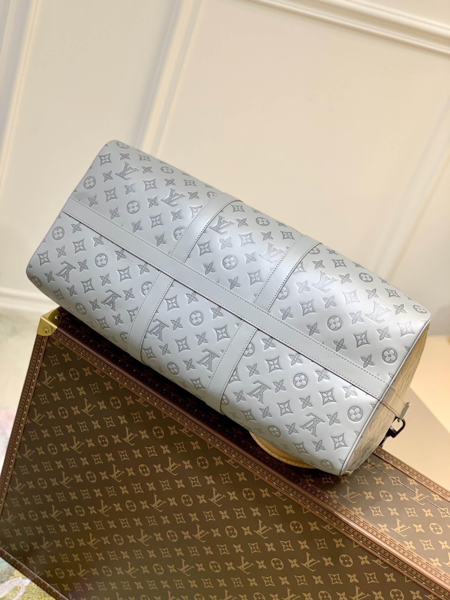 Bagsaaa L0vis Vvtt0n Keepall Monogram Grey - 50 x 29 x 23 cm