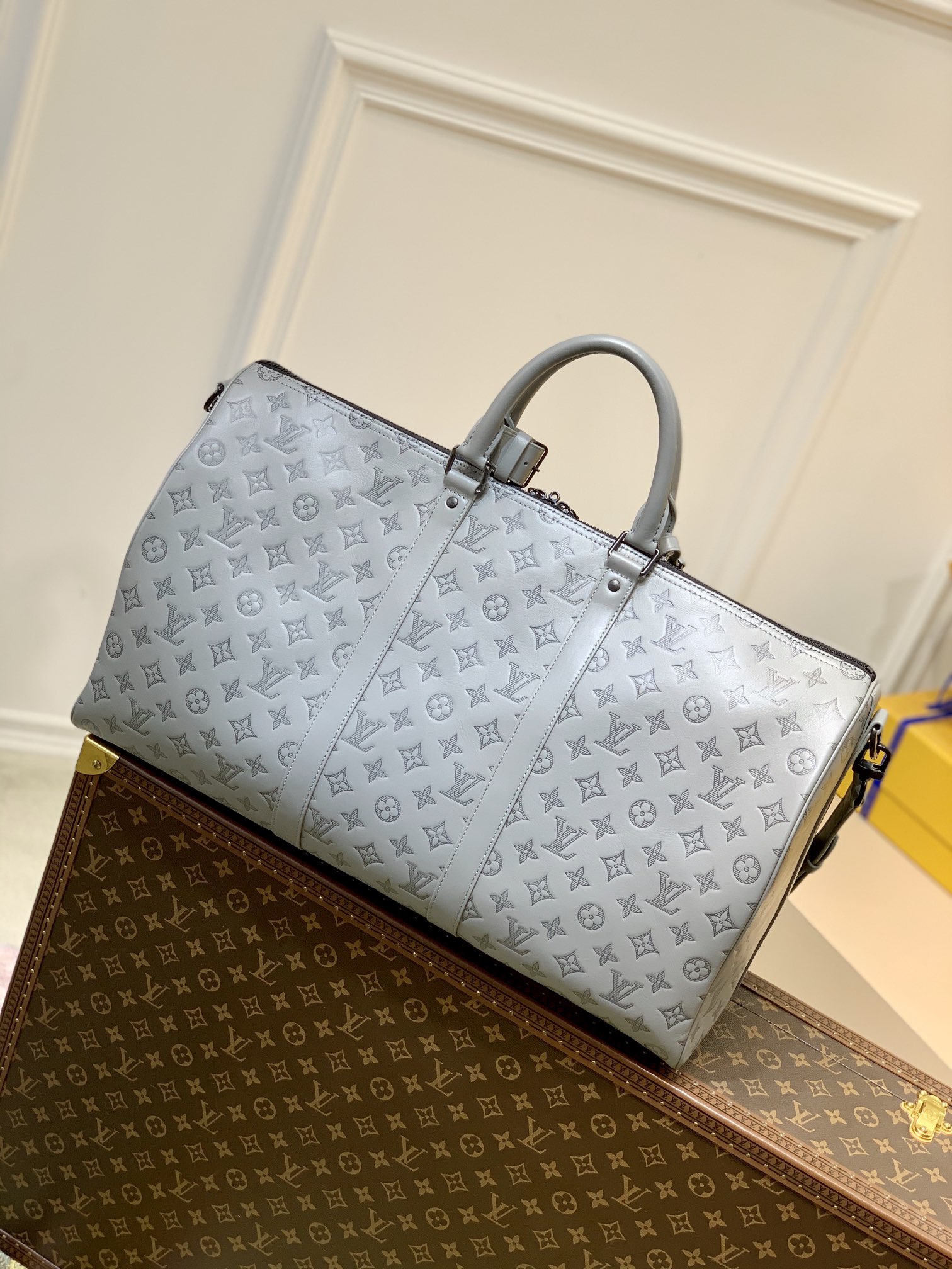 Bagsaaa L0vis Vvtt0n Keepall Monogram Grey - 50 x 29 x 23 cm