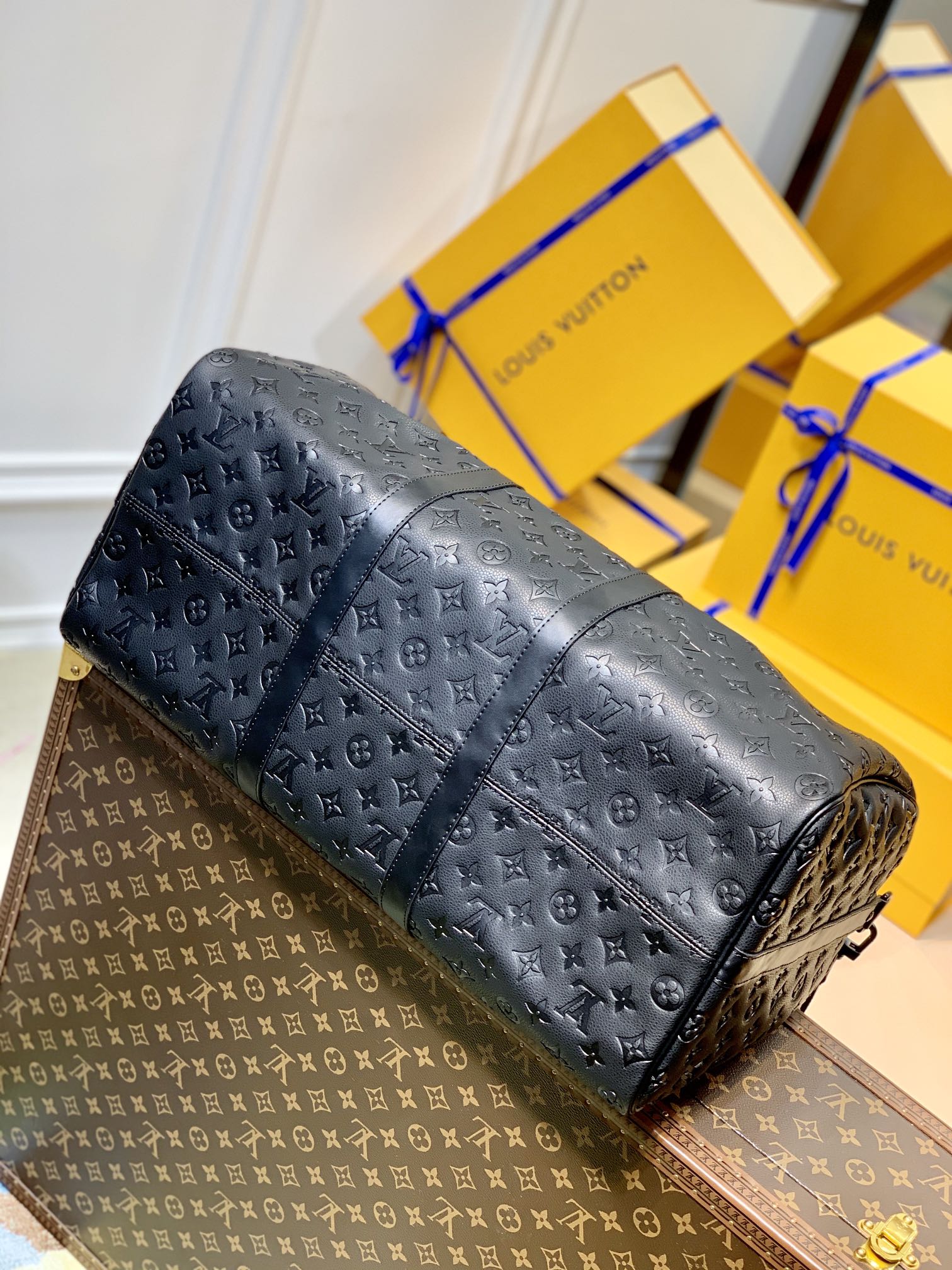 Bagsaaa L0vis Vvtt0n Keepall Monogram Black - 50 x 29 x 23 cm
