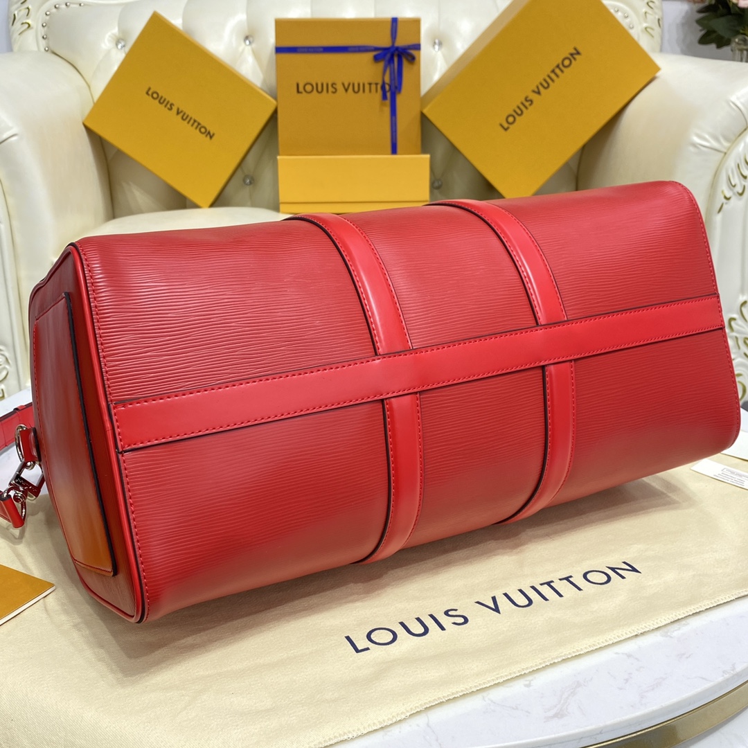 Bagsaaa L0vis Vvtt0n x Svp*me Keepall Bandouliere Red - 45*20*26cm