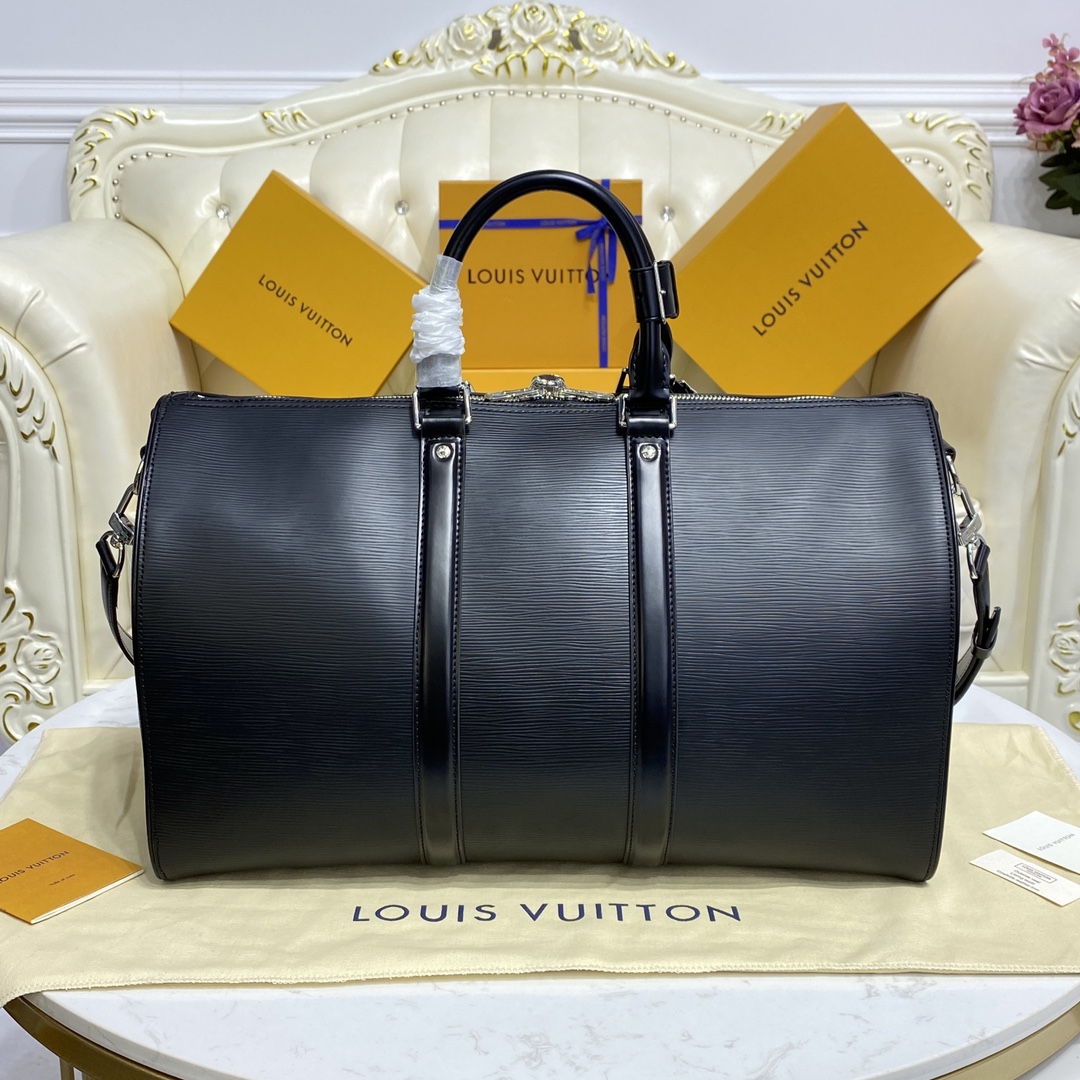 Bagsaaa L0vis Vvtt0n x Svp*me Keepall Bandouliere Black - 45*20*26cm