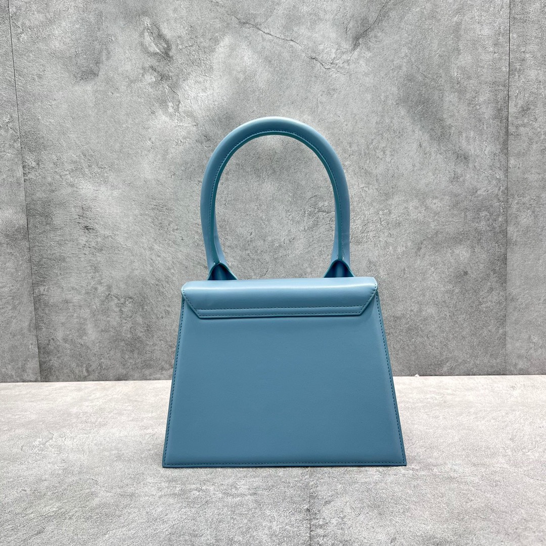 Bagsaaa Jacquemus Le Grand Chiquito Light Blue Leather - 22x18cm