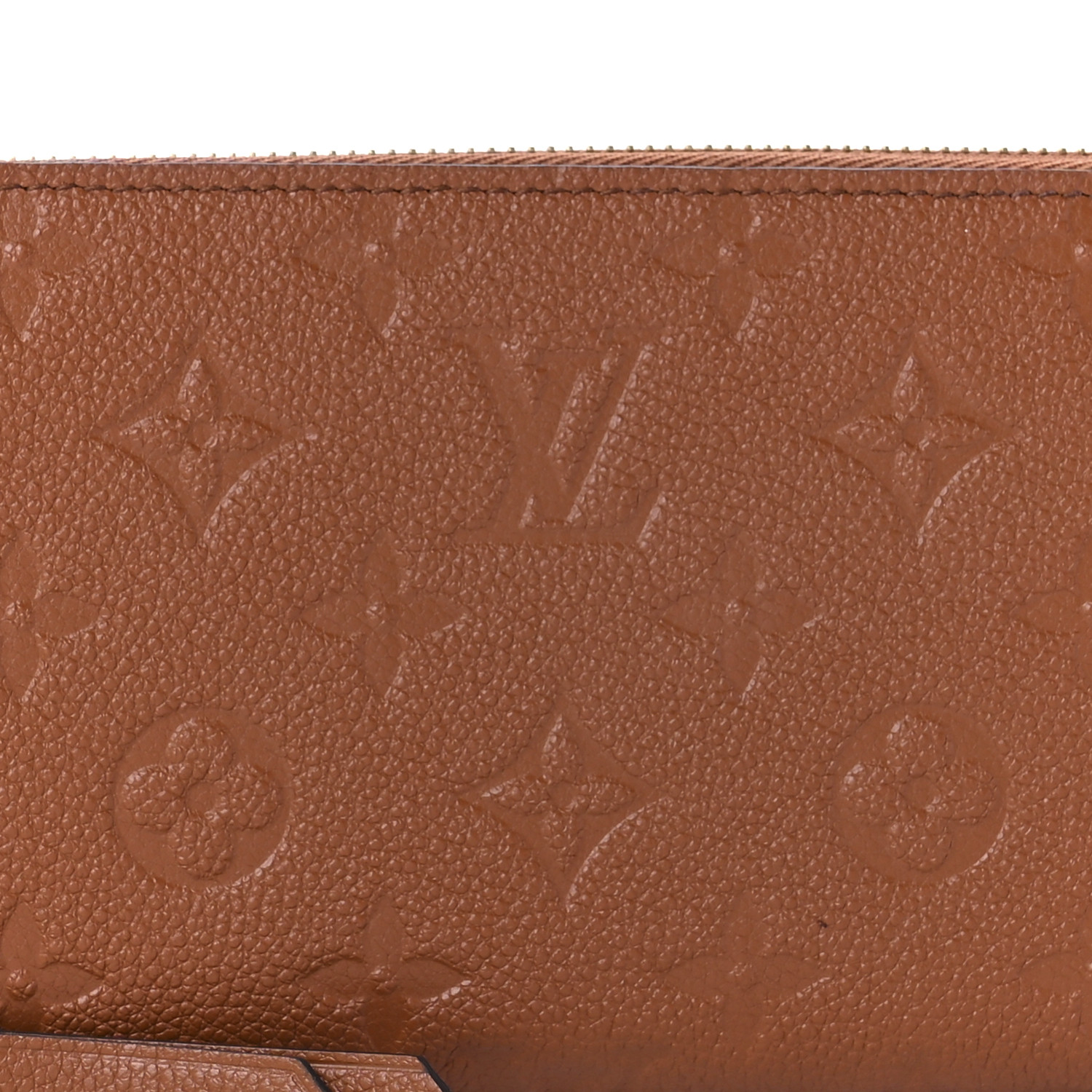 Bagsaaa L0vis Vvtt0n Zippy Wallet Cognac - 19.5 x 10.5 x 2.5 cm