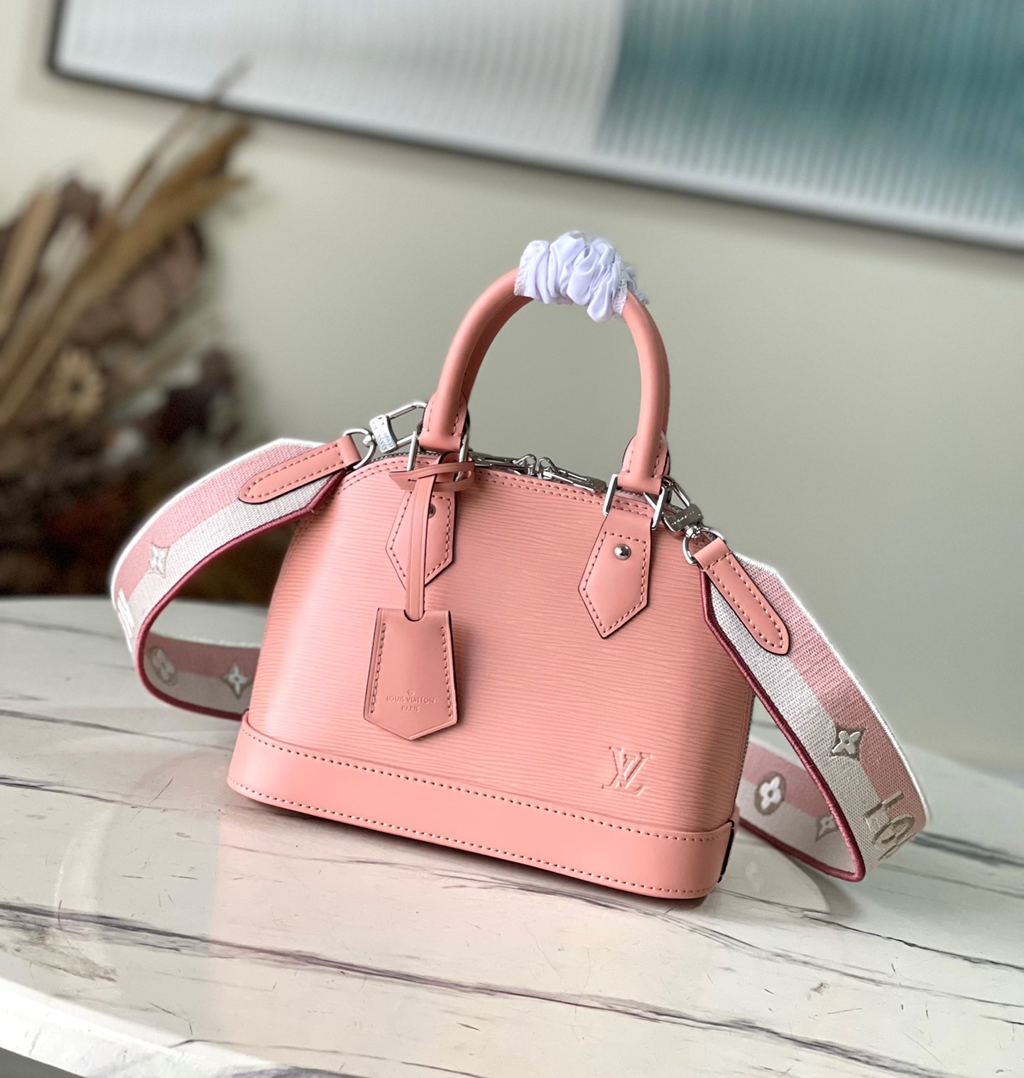 Bagsaaa L0vis Vvtt0n Alma BB In Rose Pink Epi Leather - 23.5 x 17.5 x 11.5cm