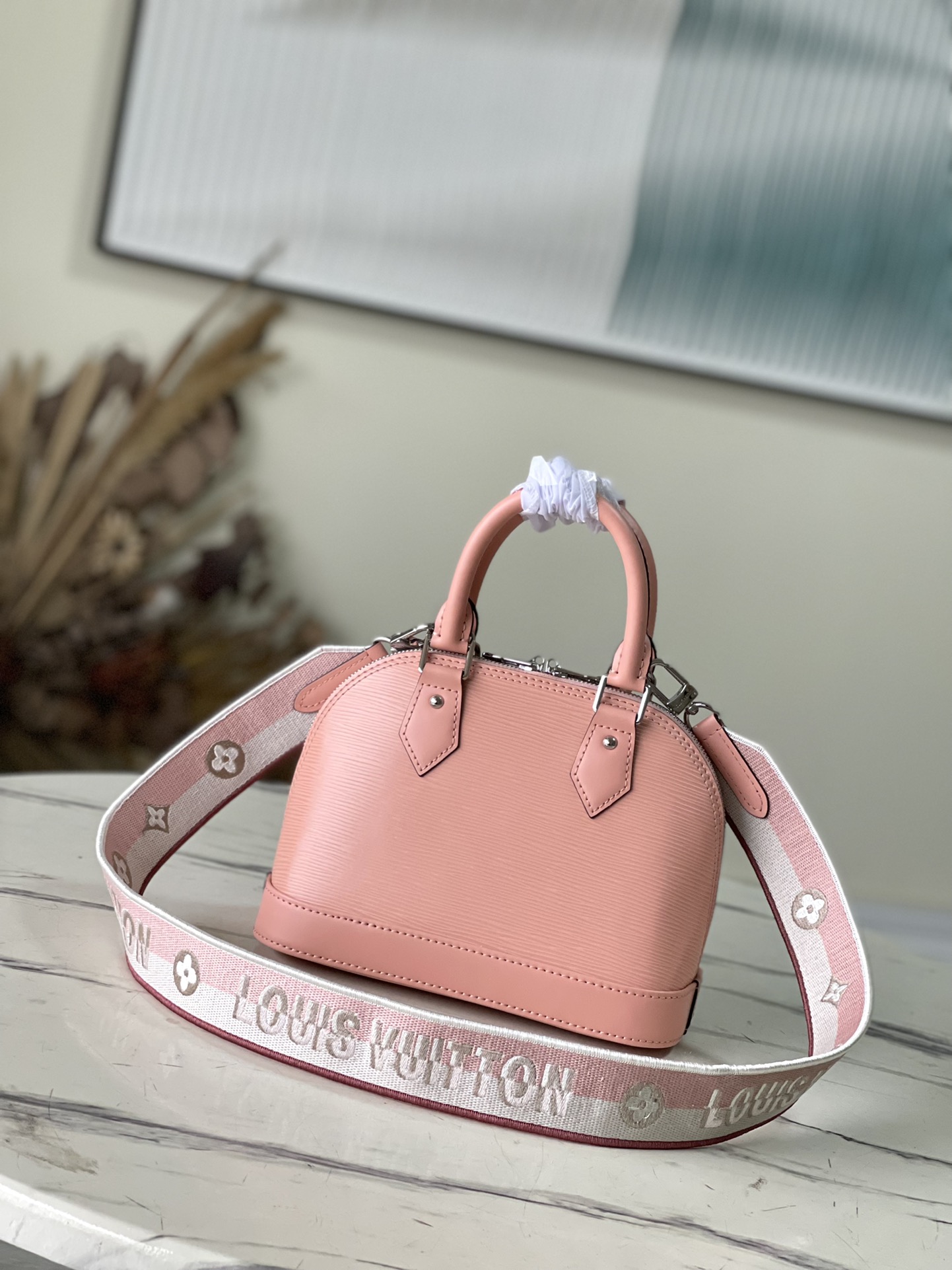 Bagsaaa L0vis Vvtt0n Alma BB In Rose Pink Epi Leather - 23.5 x 17.5 x 11.5cm