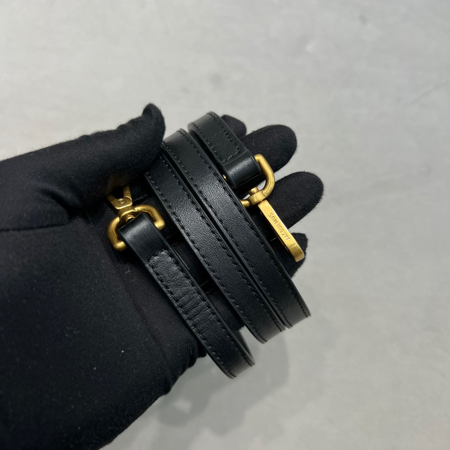 Bagsaaa Jacquemus Le Sac Rond Cirlce Bag Black -26 x 12.5 cm
