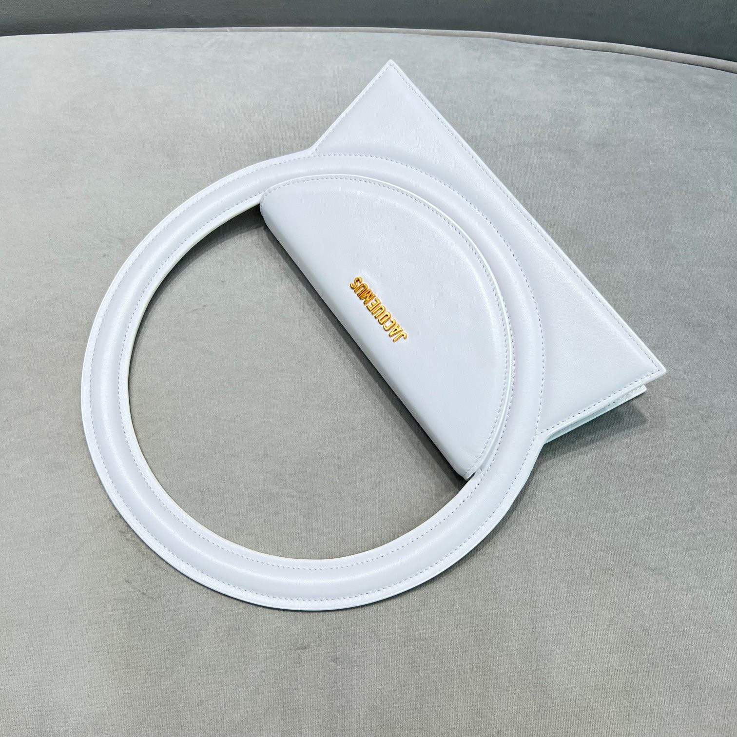 Bagsaaa Jacquemus Le Sac Rond Cirlce Bag White - 26 x 12.5 cm