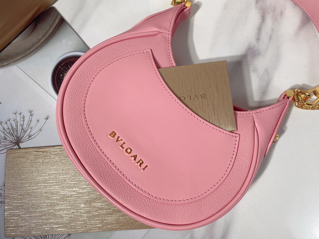 BAGSAAA Bv1g*ai SERPENTI ELLIPSE CROSSBODY PINK BAG - 19.5 x 20 x 4.5 cm