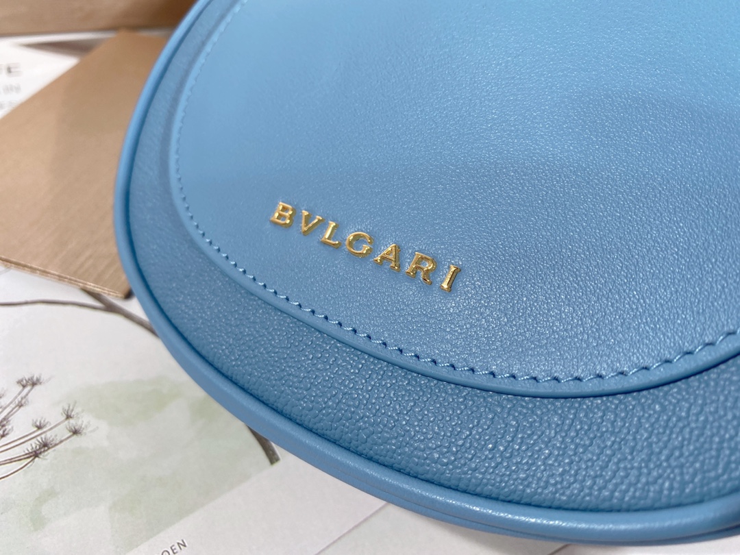 BAGSAAA Bv1g*ai SERPENTI ELLIPSE CROSSBODY BLUE BAG - 19.5 x 20 x 4.5 CM