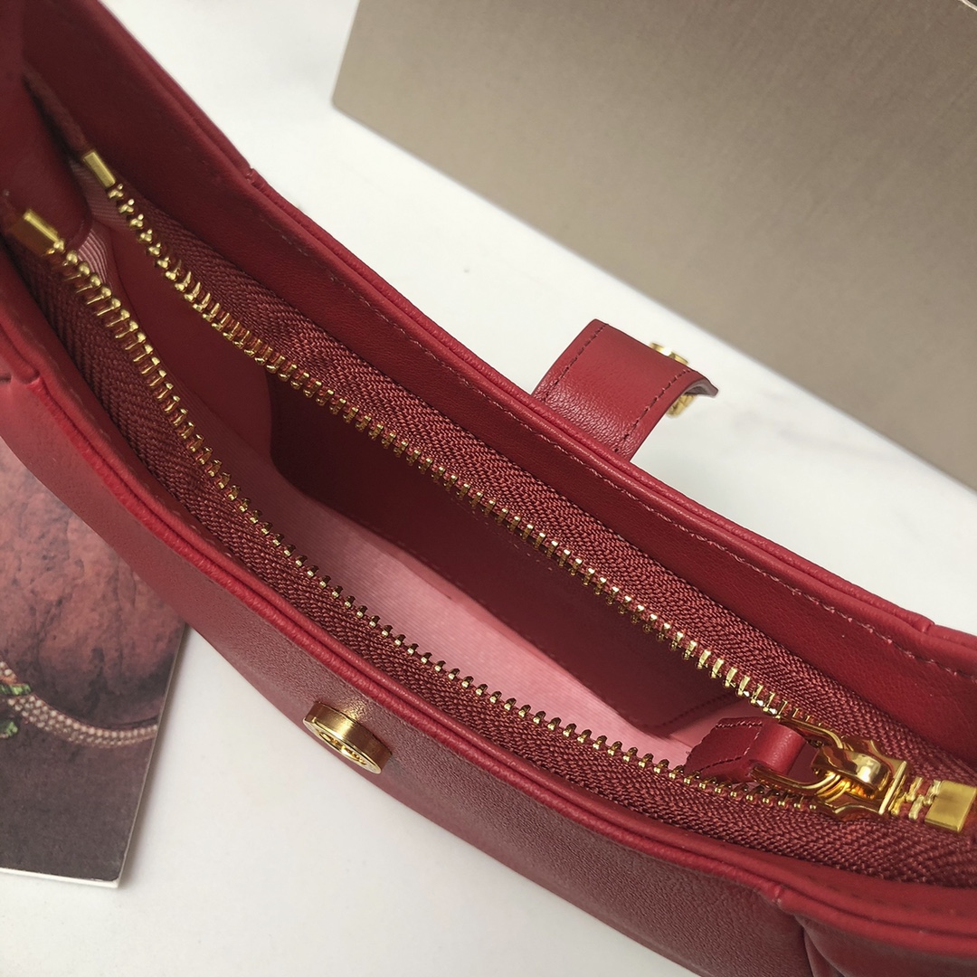 BAGSAAA Bv1g*ai SERPENTI ELLIPSE CROSSBODY RED BAG - 19.5 x 20 x 4.5 cm