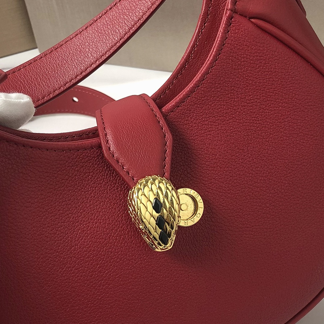 BAGSAAA Bv1g*ai SERPENTI ELLIPSE CROSSBODY RED BAG - 19.5 x 20 x 4.5 cm