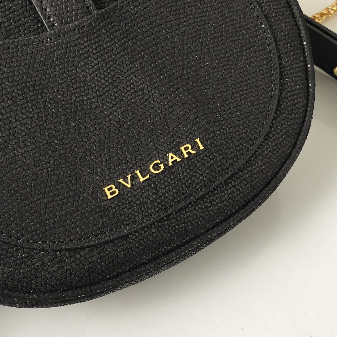 BAGSAAA Bv1g*ai SERPENTI ELLIPSE CROSSBODY BLACK BAG - 19.5 x 20 x 4.5 cm