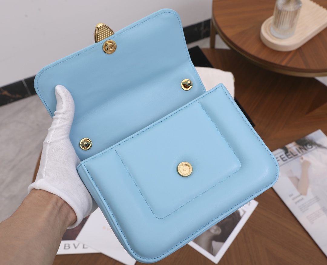 Bagsaaa Bv1g*ai x Mary Katrantzou Serpenti Blue - 19.2 X 15 X 6cm