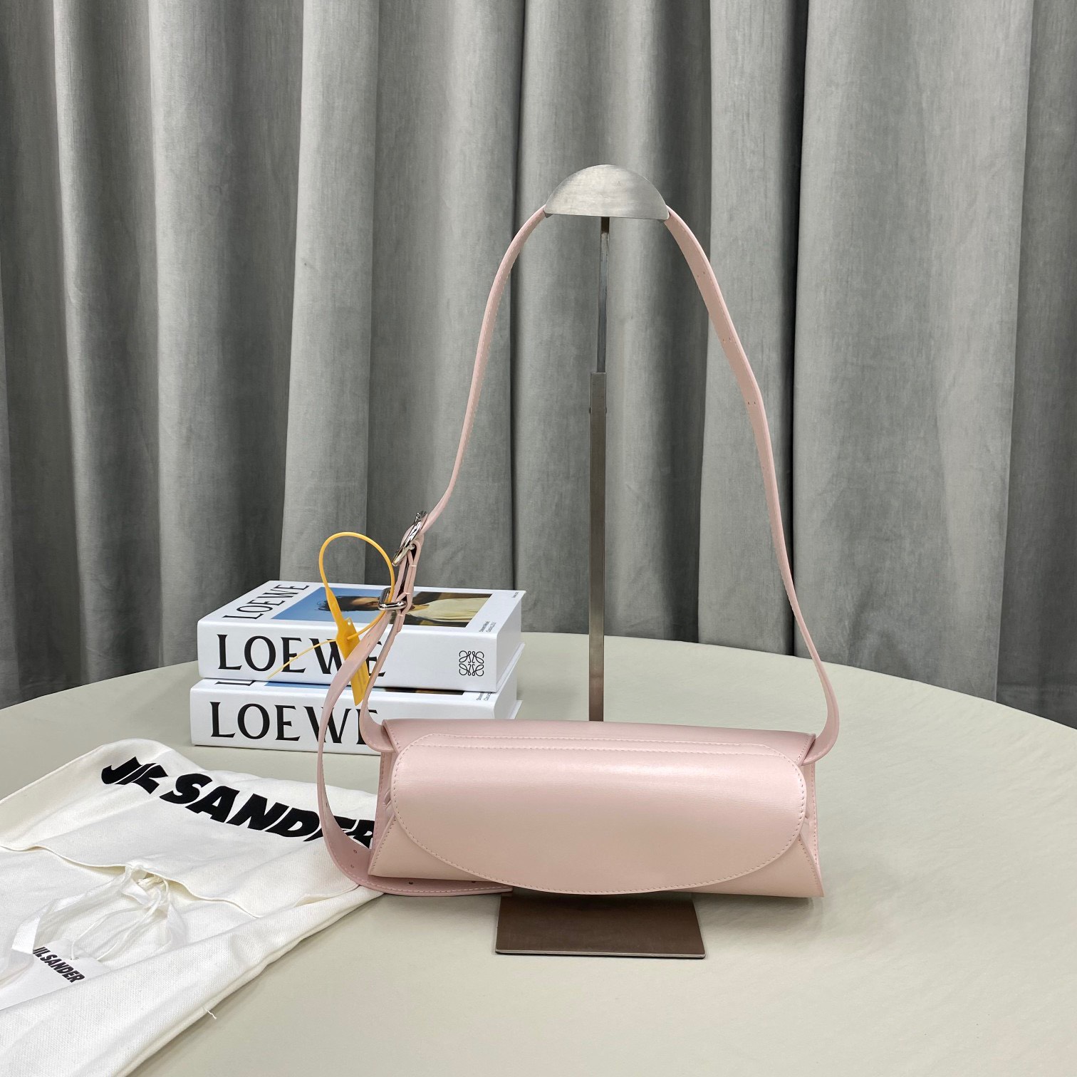 Bagsaaa Jilsander Cannolo Pink Bag - 28x13x9cm