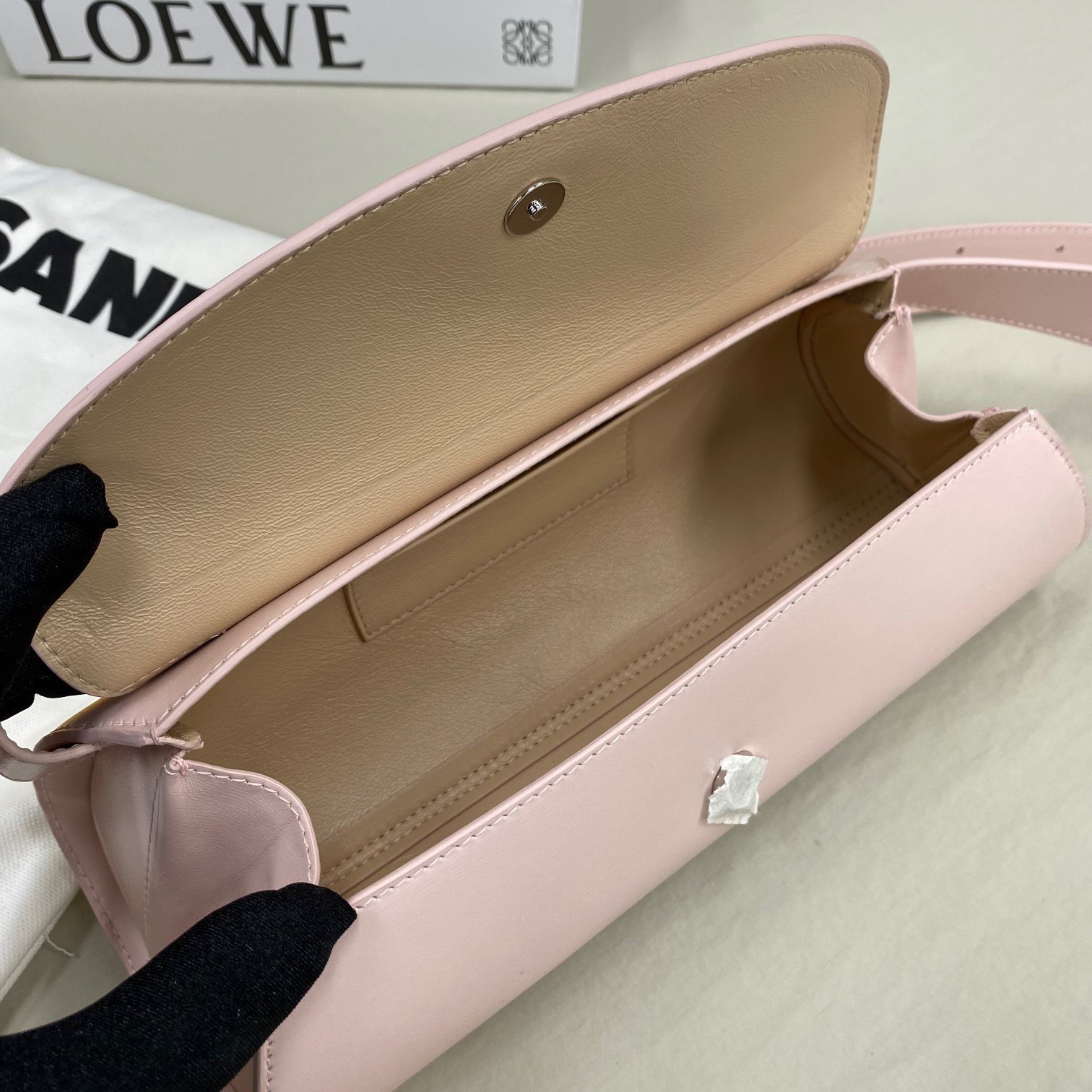 Bagsaaa Jilsander Cannolo Pink Bag - 28x13x9cm