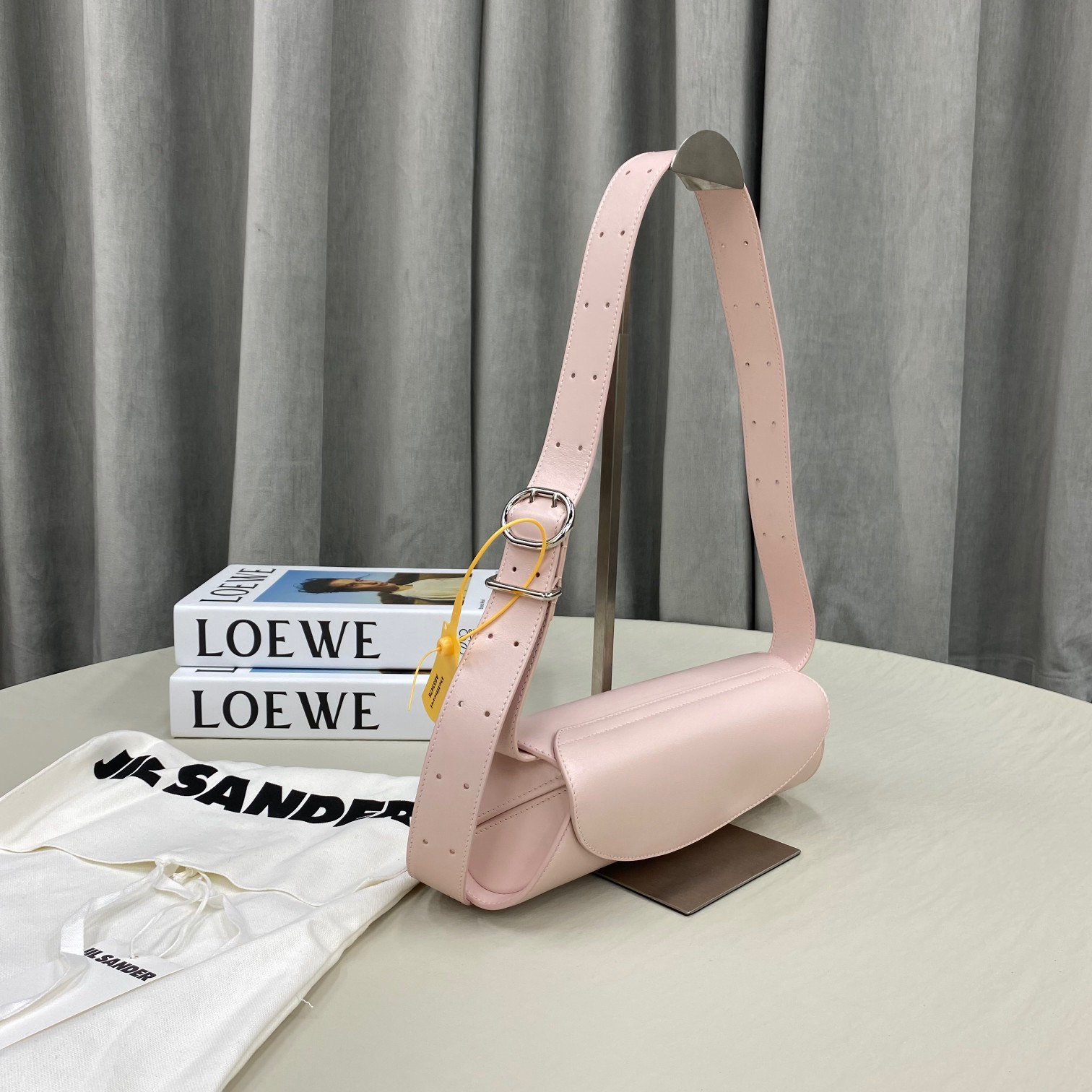 Bagsaaa Jilsander Cannolo Pink Bag - 28x13x9cm