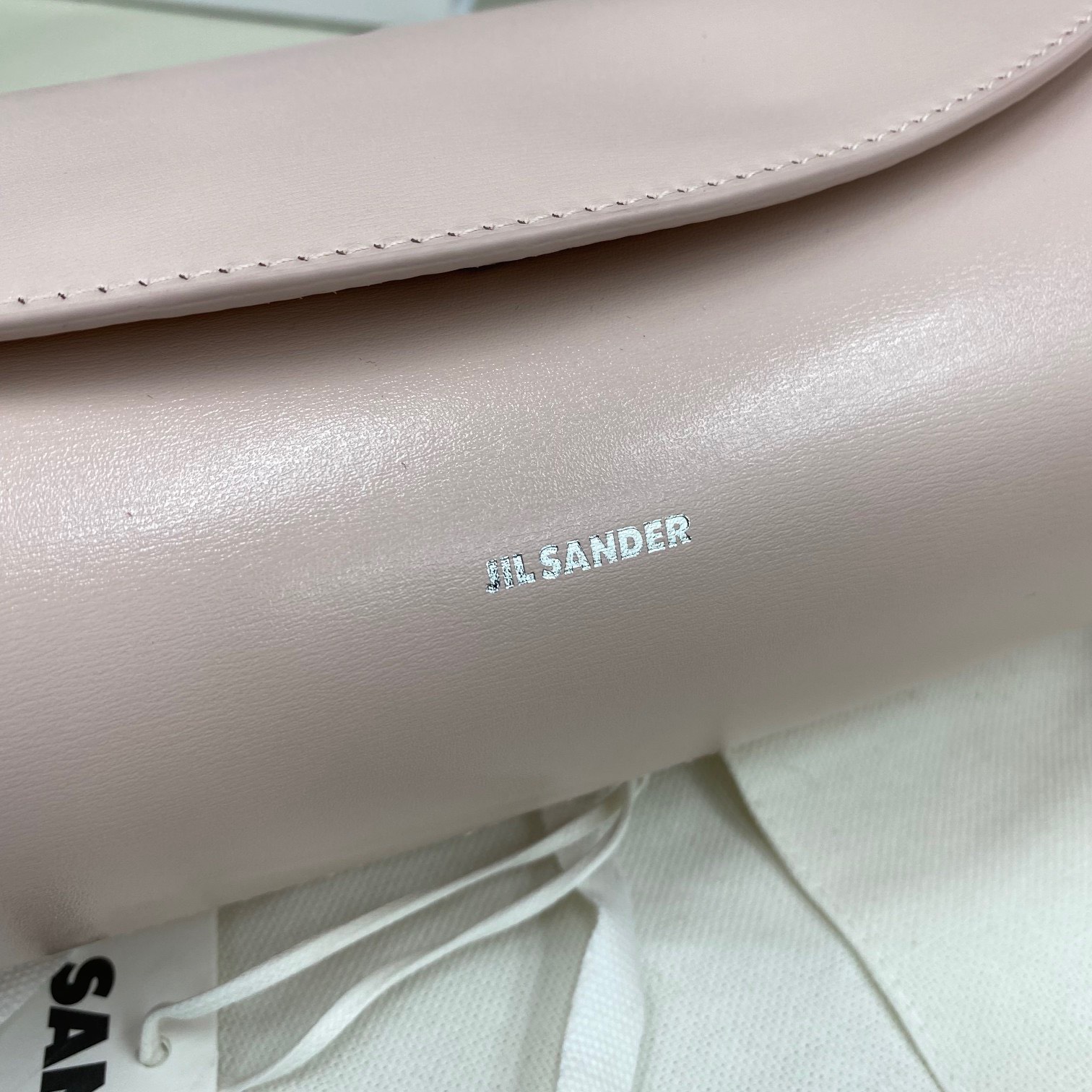 Bagsaaa Jilsander Cannolo Pink Bag - 28x13x9cm