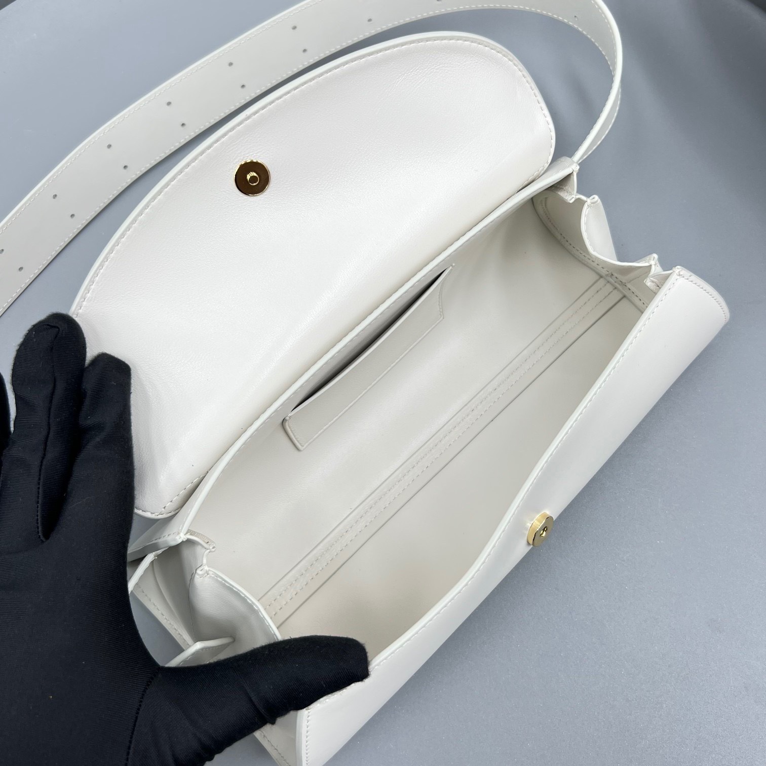 Bagsaaa Jilsander Cannolo White Bag - 28x13x9cm