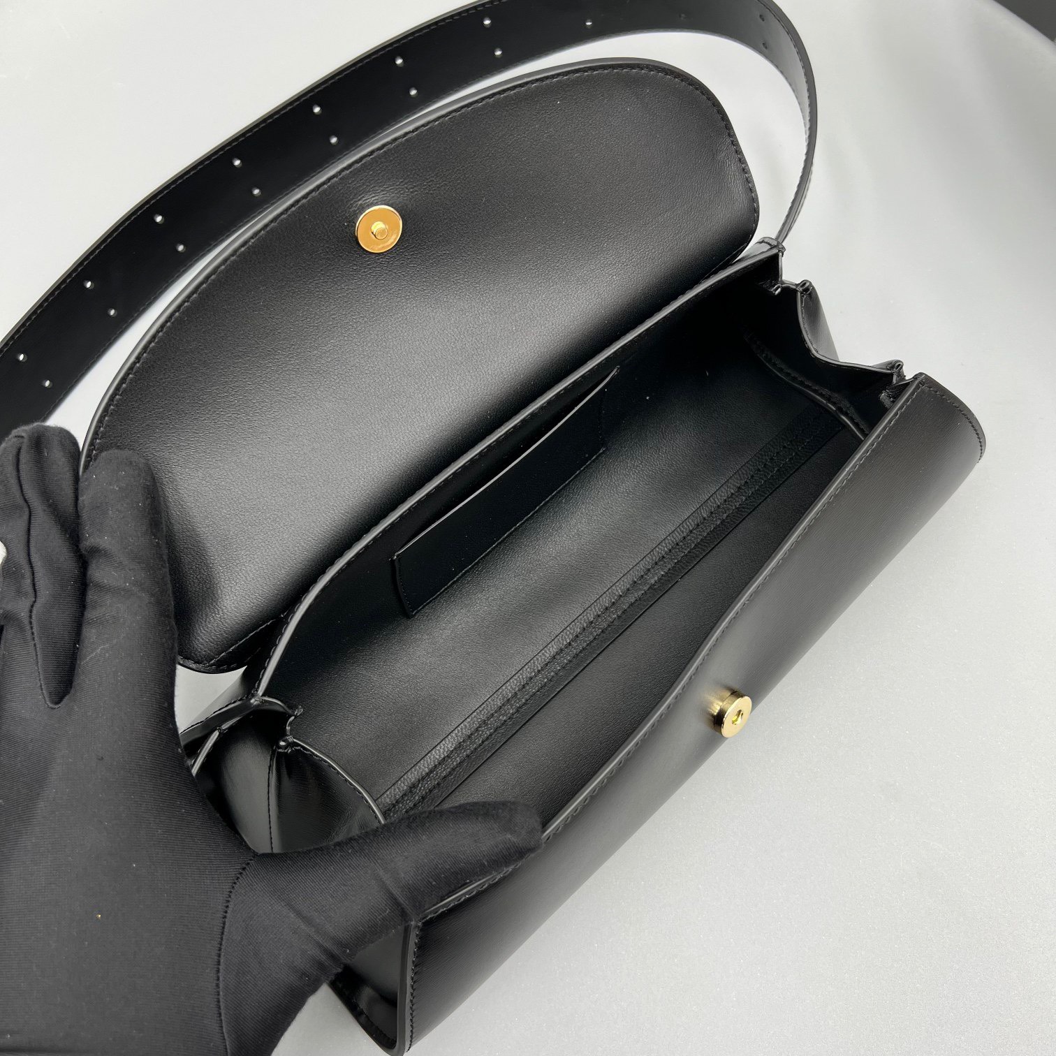 Bagsaaa Jilsander Cannolo Black Bag - 28x13x9cm