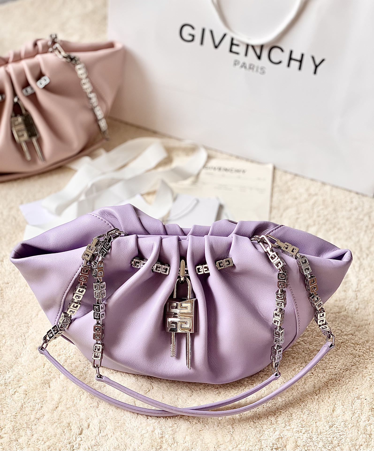 Bagsaaa Givenchy Kenny Purple Bag - 32x22x17cm