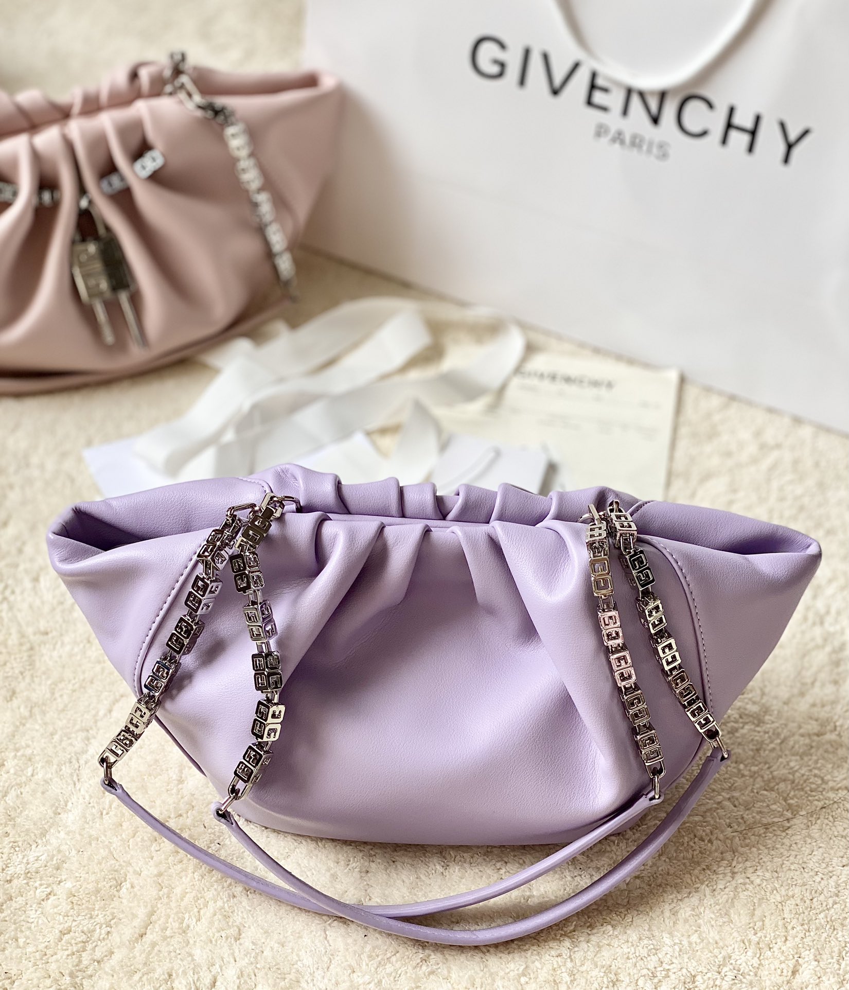 Bagsaaa Givenchy Kenny Purple Bag - 32x22x17cm