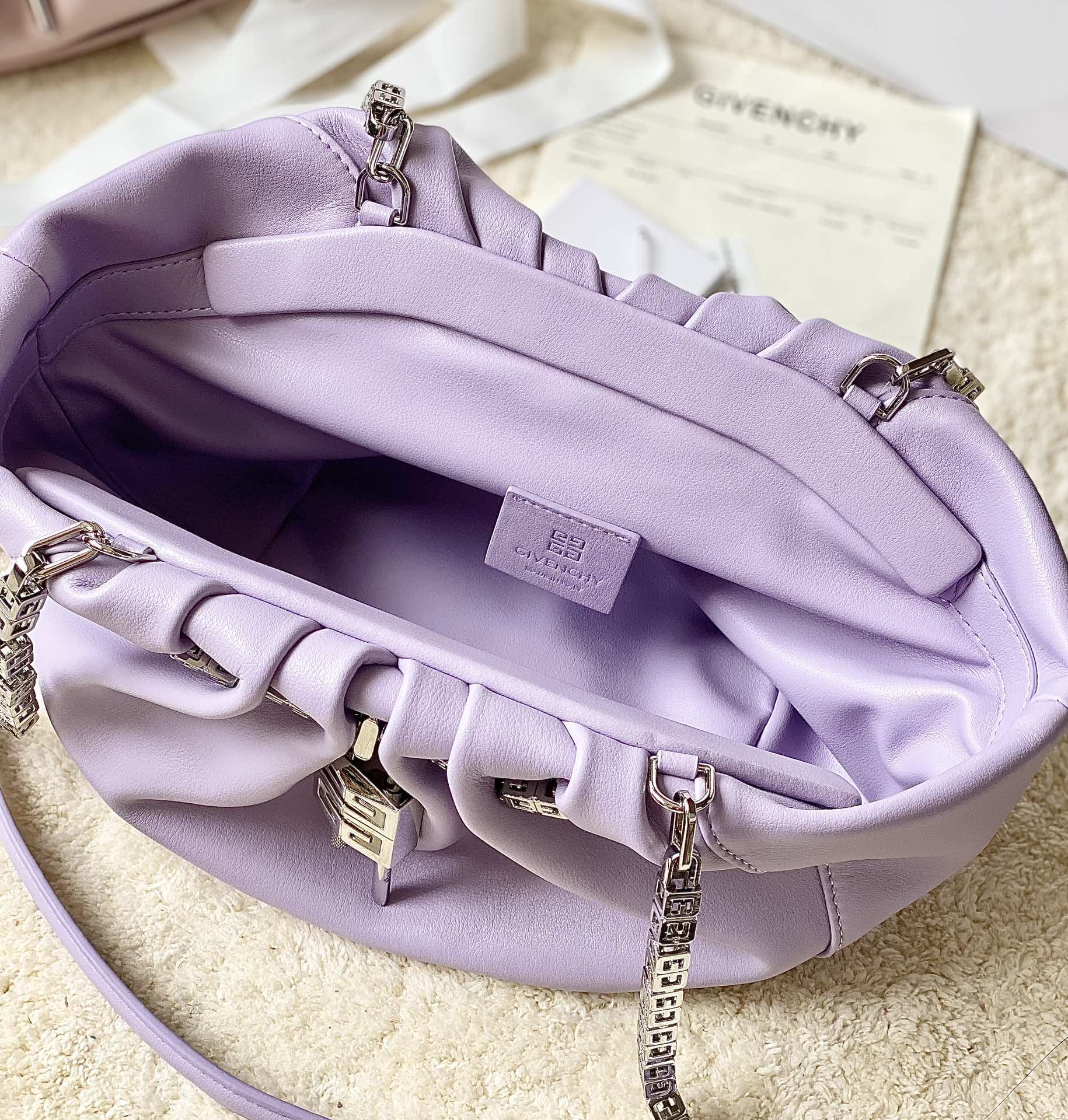 Bagsaaa Givenchy Kenny Purple Bag - 32x22x17cm