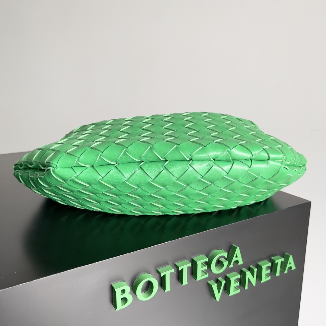 Bagsaaa B0tt*ga Ven*ta Sardine Top Handle Green Bag - 36*3*24cm