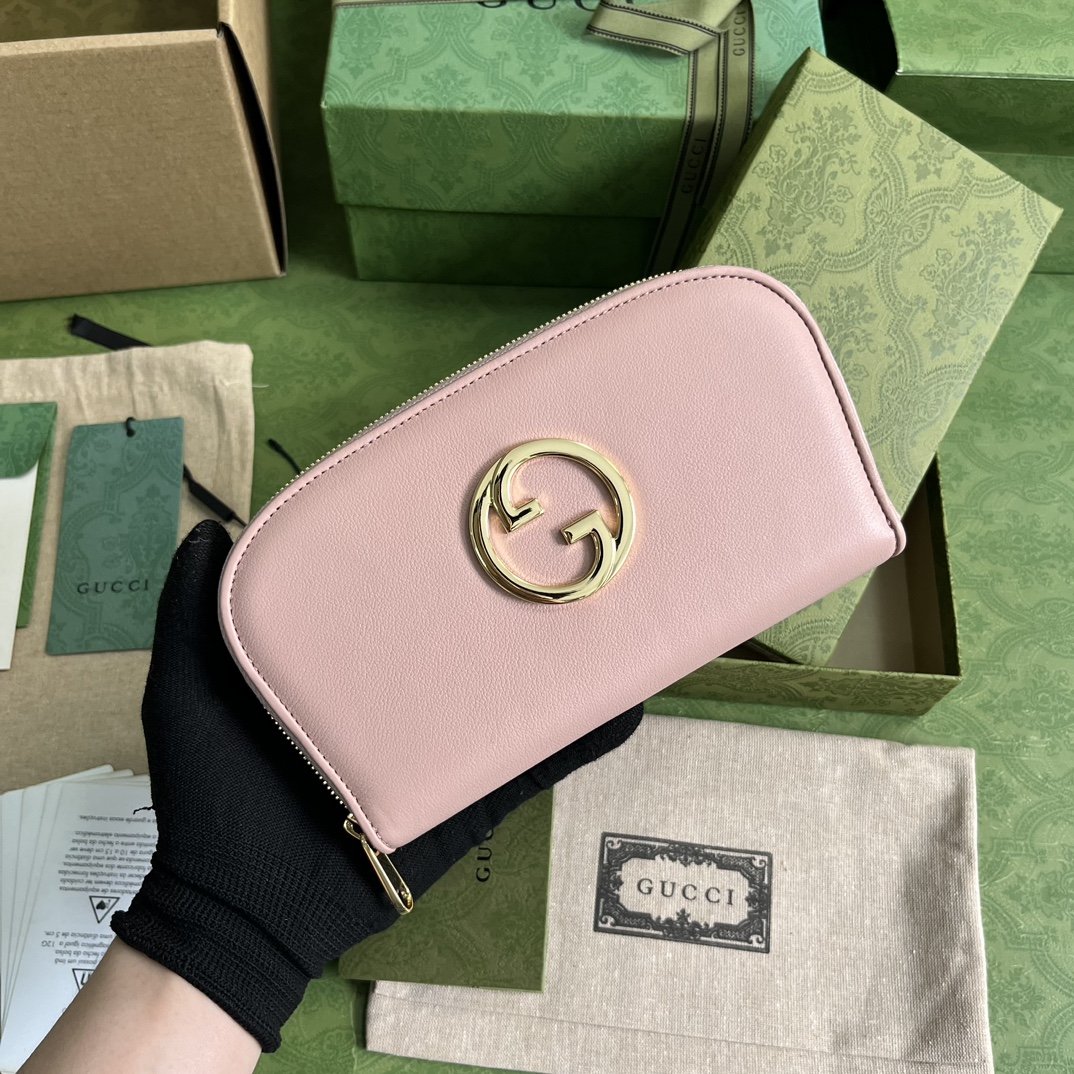 Bagsaaa Gvc*1 Blondie Long Wallet Pink - 21x11cm