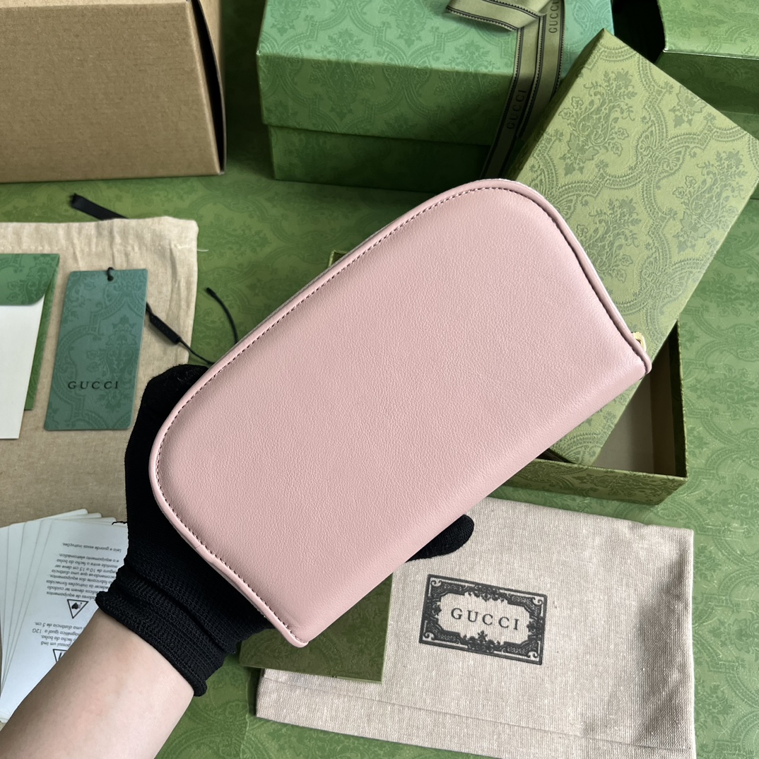 Bagsaaa Gvc*1 Blondie Long Wallet Pink - 21x11cm