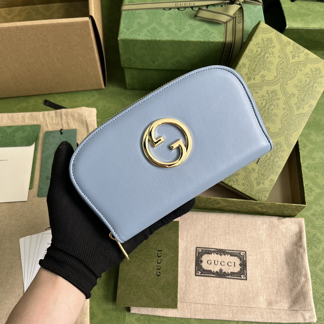 Bagsaaa Gvc*1 Blondie Long Wallet Blue - 21x11cm