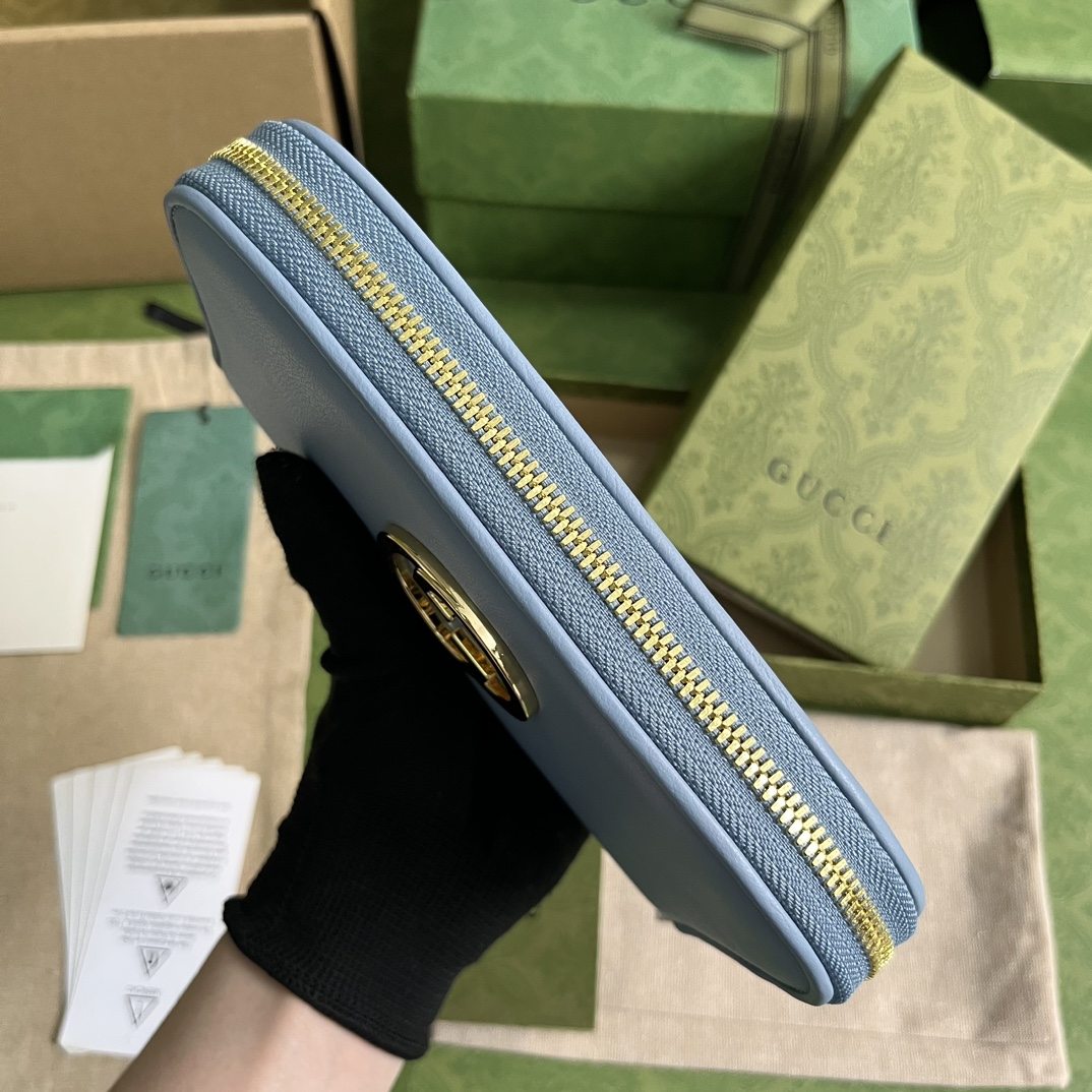 Bagsaaa Gvc*1 Blondie Long Wallet Blue - 21x11cm