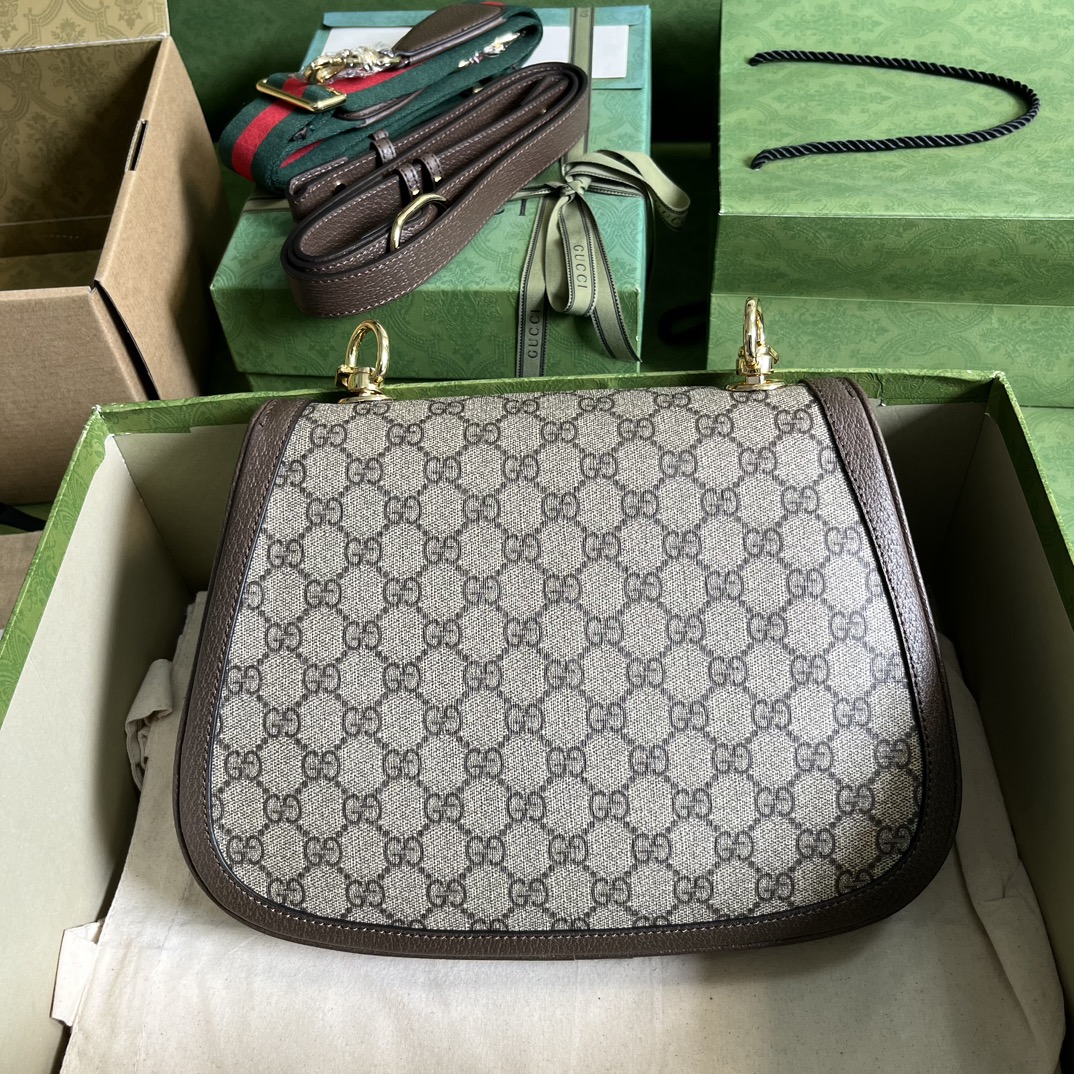 Bagsaaa Gvc*1 Blondie medium bag Beige and brown GG Svp*me canvas - 29x22x7cm