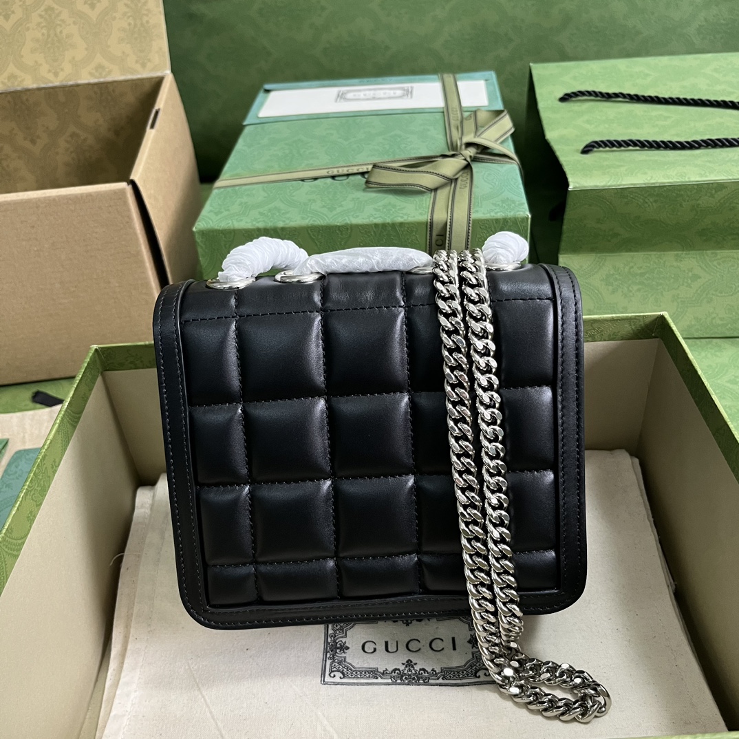 Bagsaaa Gvc*1 Deco Mini Shoulder Bag Black - W18cm x H14.5cm x D8cm