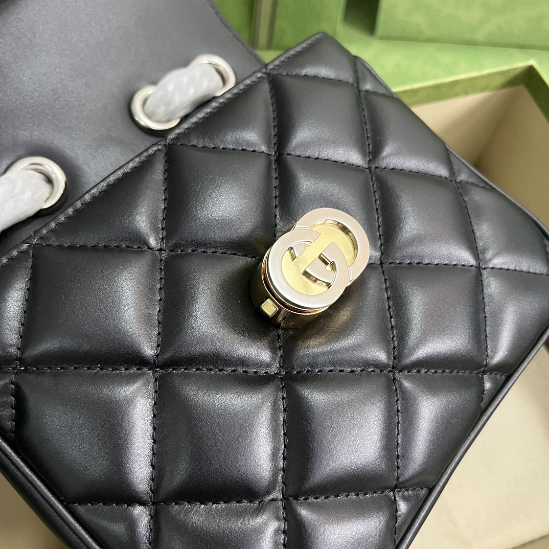 Bagsaaa Gvc*1 Deco Mini Shoulder Bag Black - W18cm x H14.5cm x D8cm